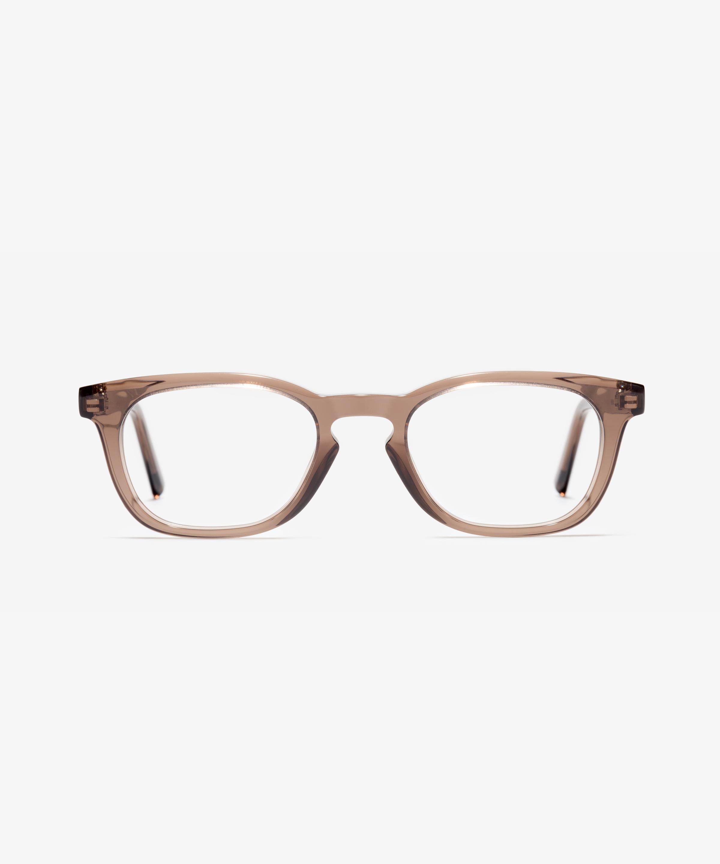Front-Bild der Brille The Insight in Farbe Brown Transparent und Grösse Mittel
