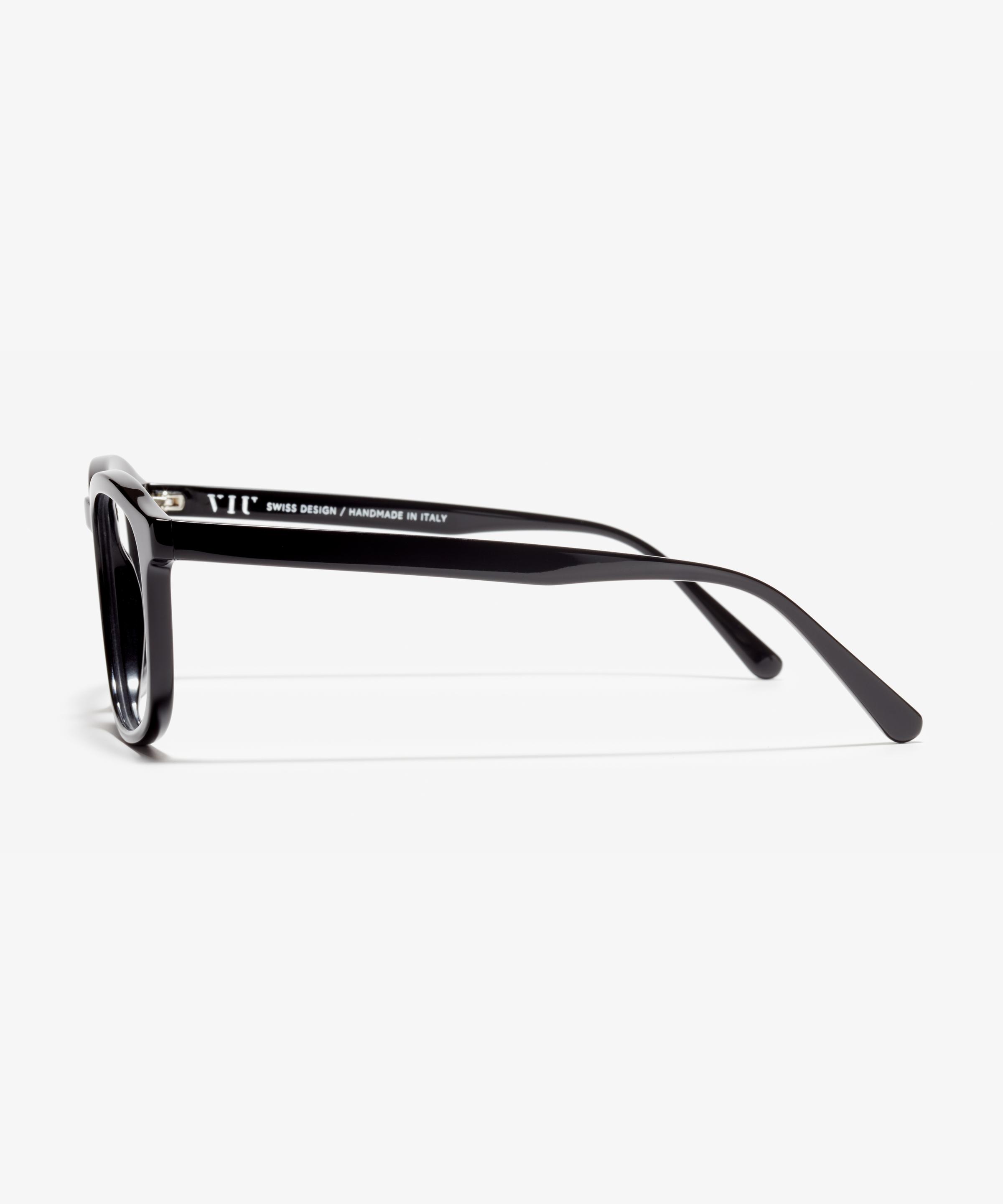 Side image of the frame The Distinct in colour Black and size Wide