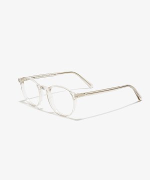 Schräg-Bild der Brille The Tutor in Farbe Ice Transparent und Grösse Schmal