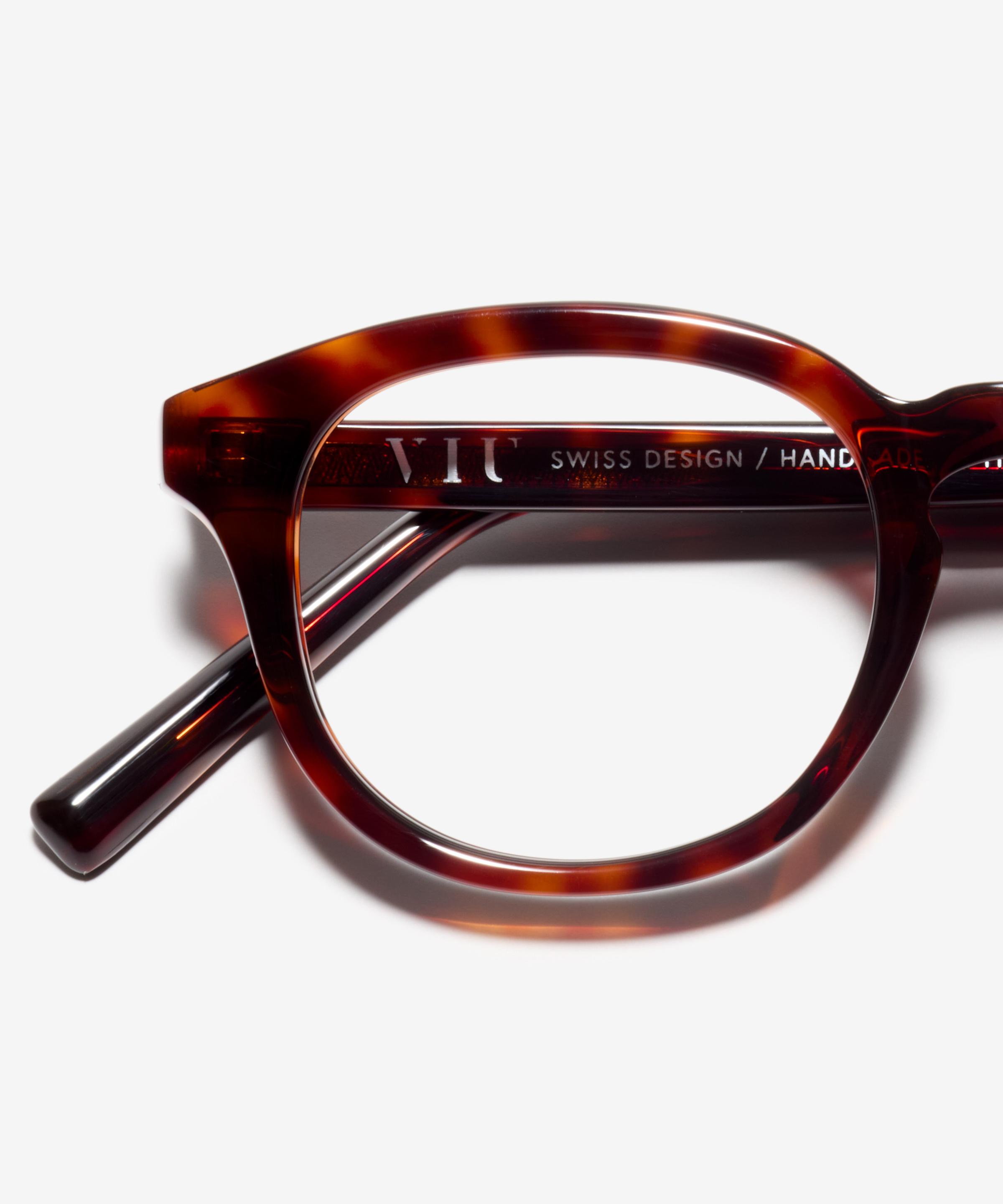 Detail-Bild der Brille The Origin in Farbe Tortoise und Grösse Schmal