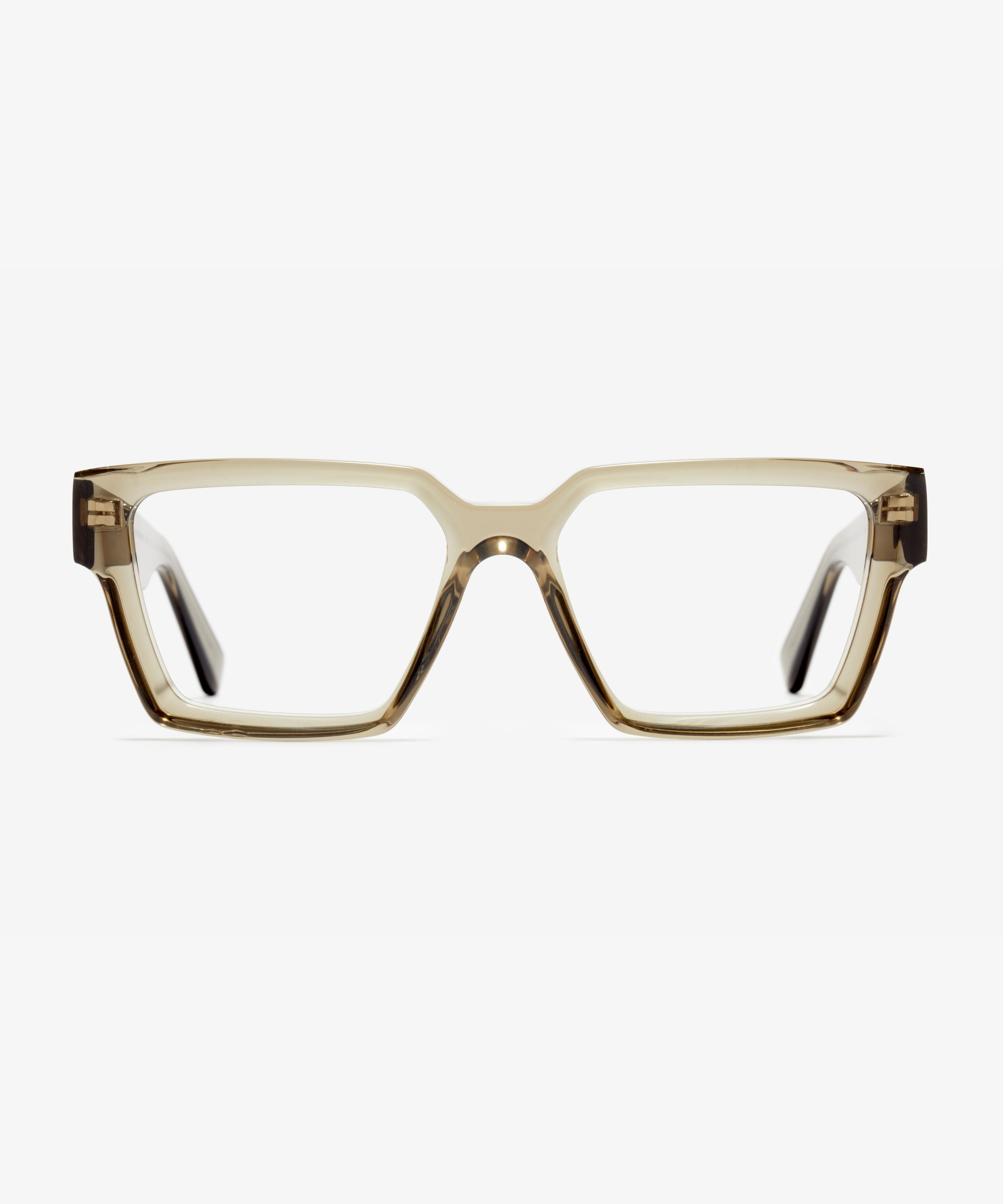 Front-Bild der Brille The Savage in Farbe Light Khaki und Größe Breit