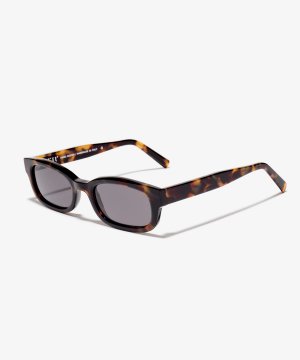 Schräg-Bild der Sonnenbrille The Shameless in Farbe Amber Tortoise und Größe Breit