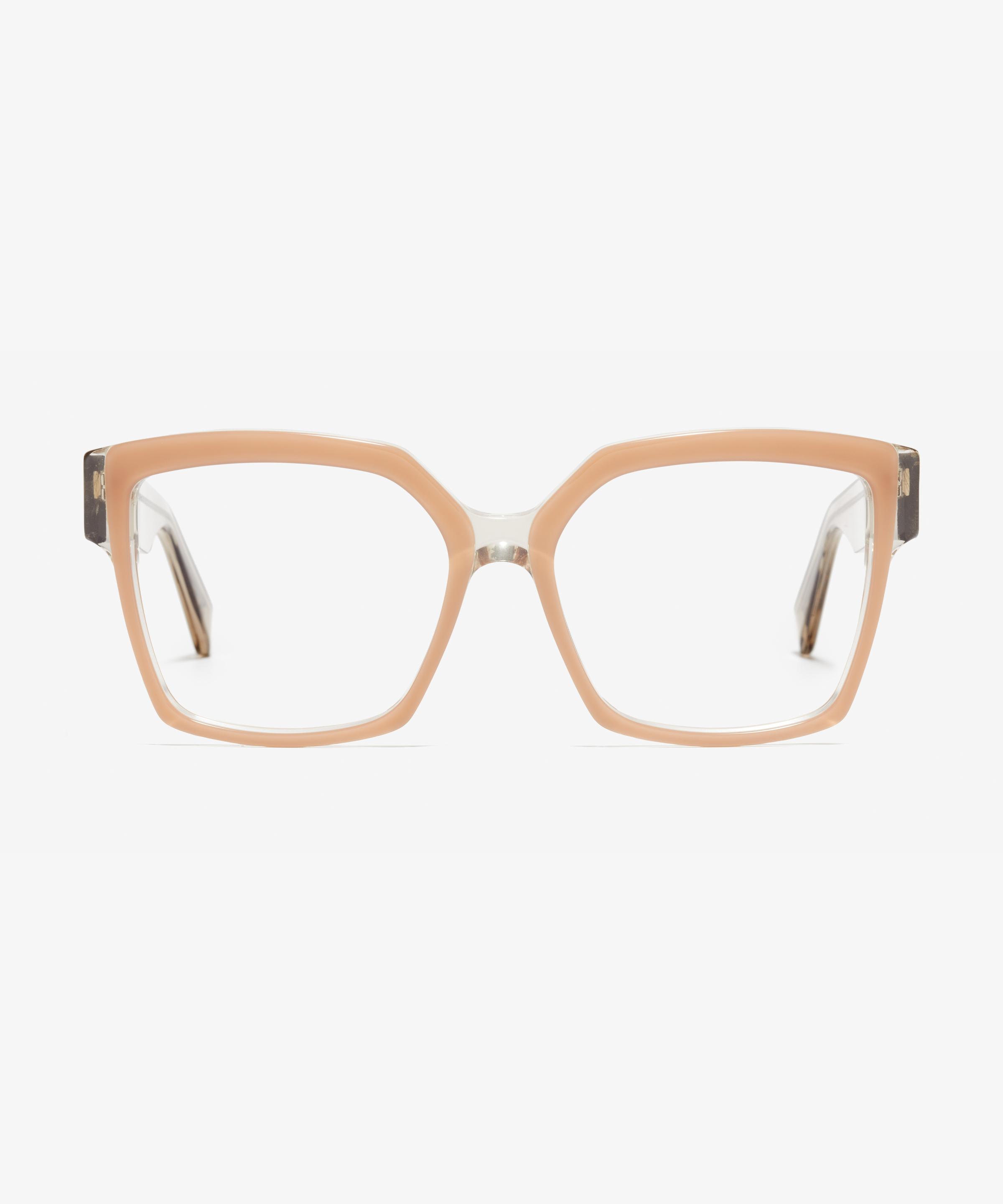 Front image of the frame The Royal II in colour Nude / Transparent and size Wide
