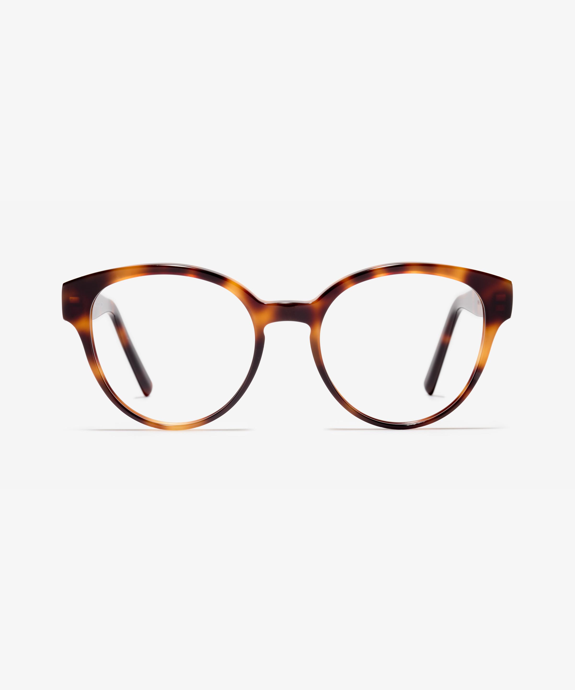 Front-Bild der Brille The Dazzling in Farbe Cherrywood und Größe Mittel