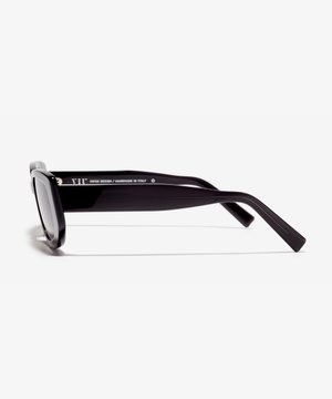 Seite-Bild der Sonnenbrille The Premiere in Farbe Black Transparent und Größe Breit