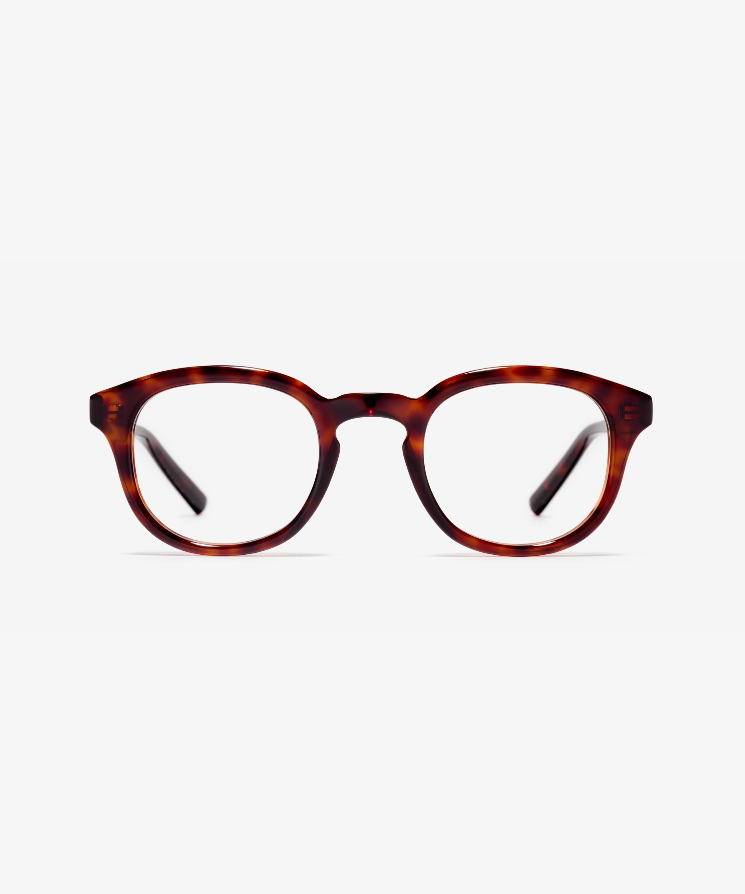 Front-Bild der Brille The Origin in Farbe Tortoise und Grösse Schmal