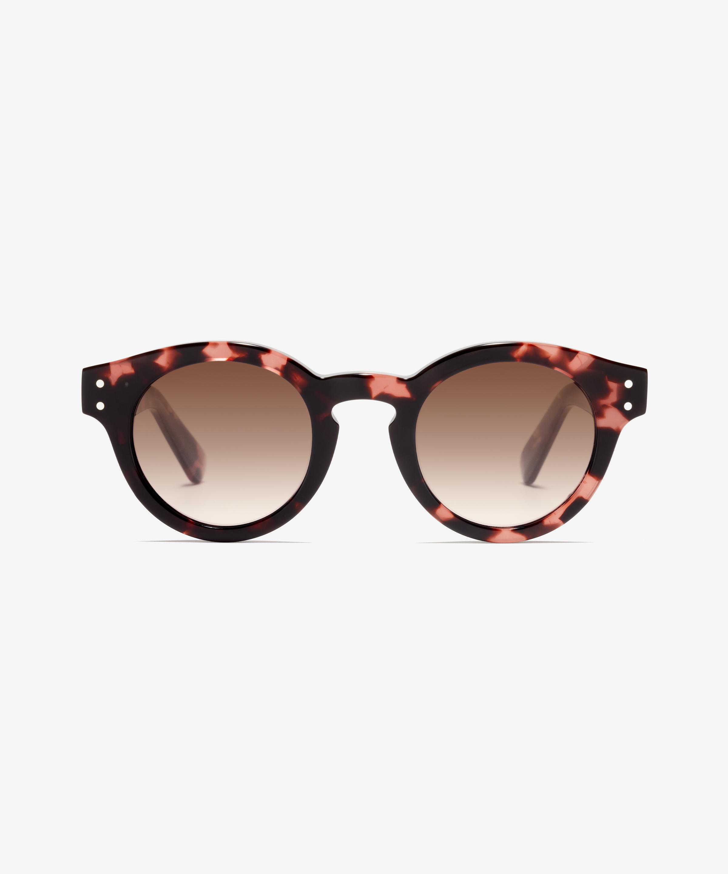 Front-Bild der Sonnenbrille The Poppy in Farbe Pink Havana und Größe Mittel