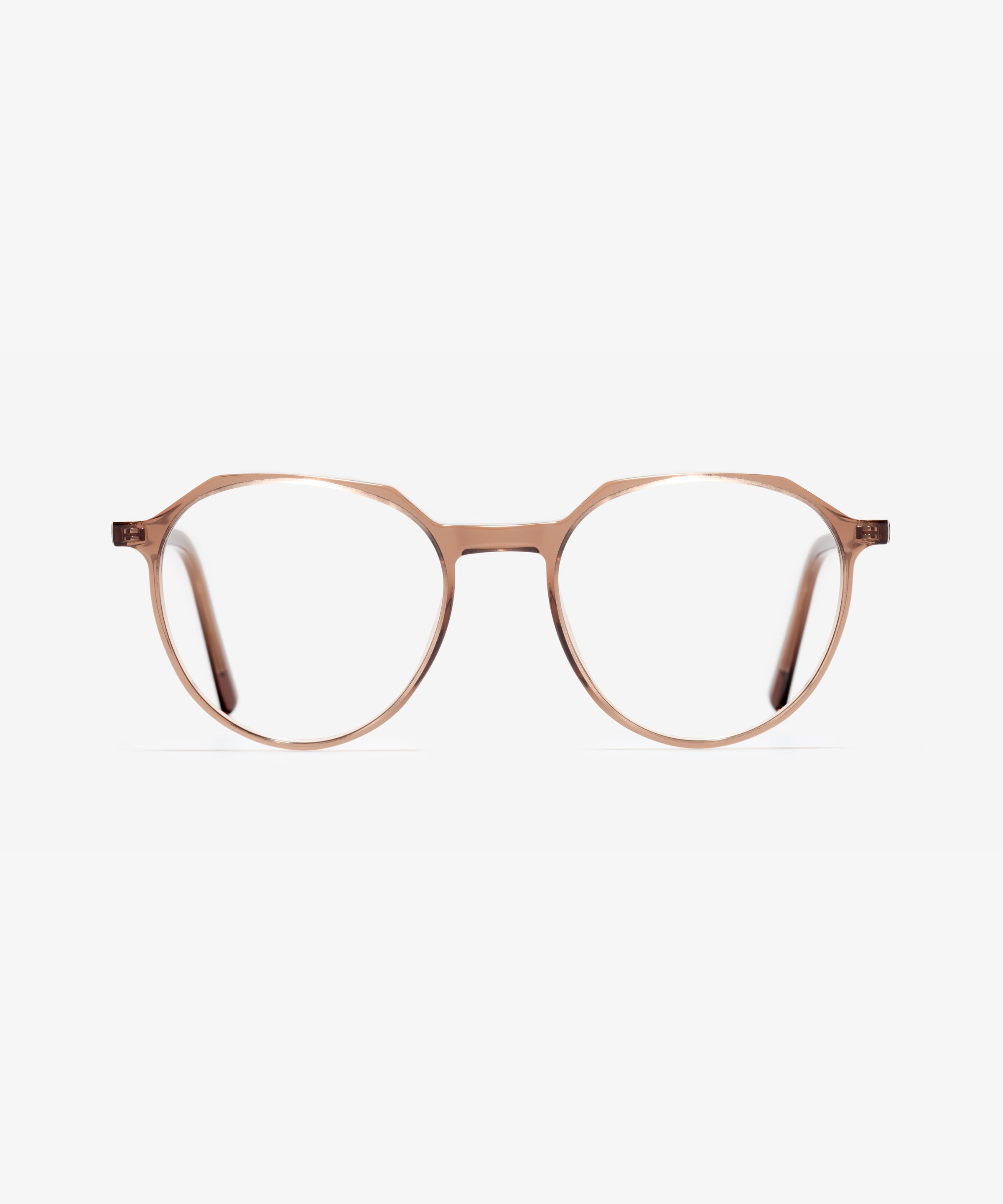 Front-Bild der Brille The Fortunate in Farbe Camel und Größe Mittel