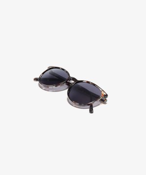 Front image of the sunglasses The Caring in colour Berry Havana and size Medium