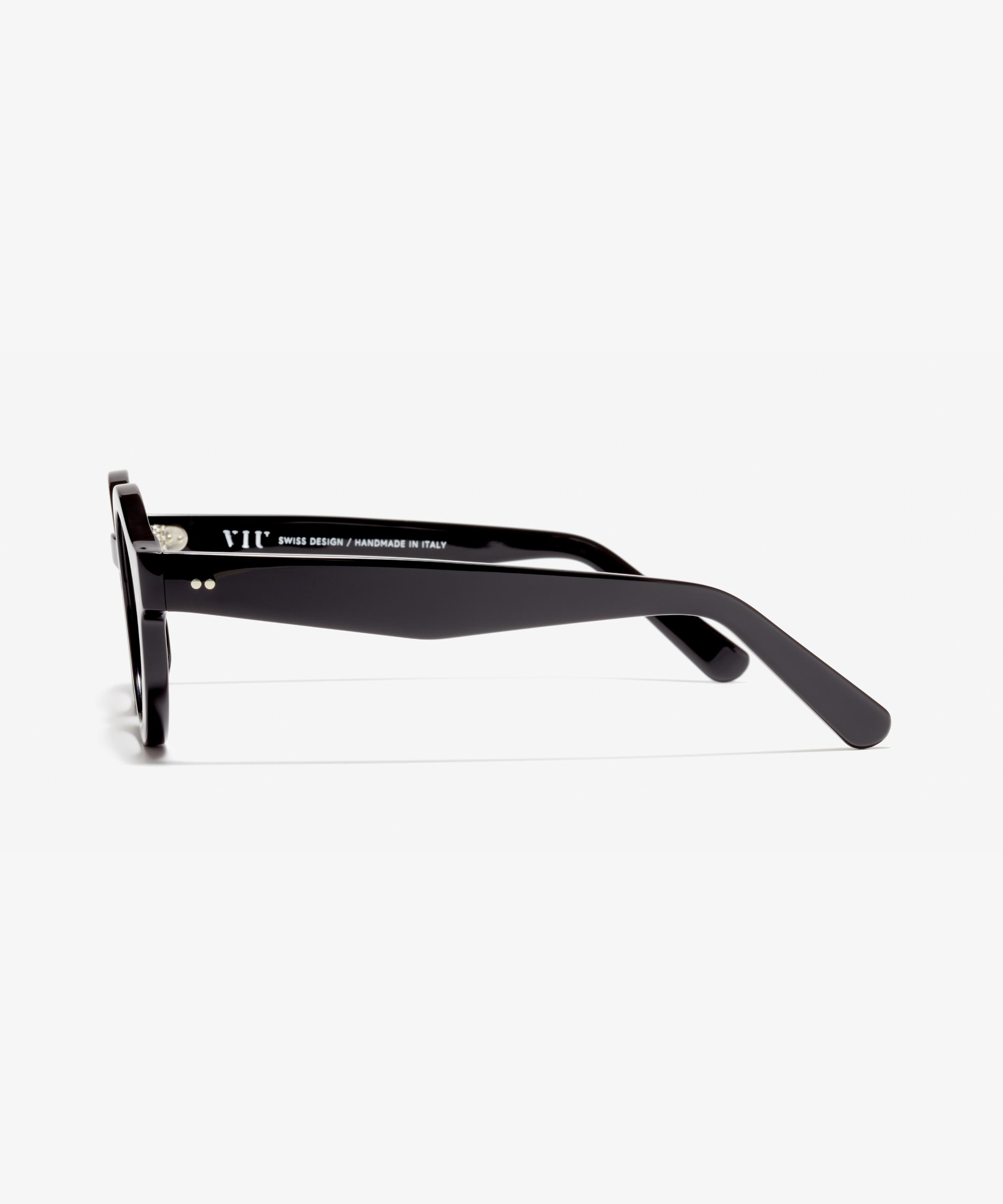 Seite-Bild der Brille The Literary in Farbe Black und Größe Mittel