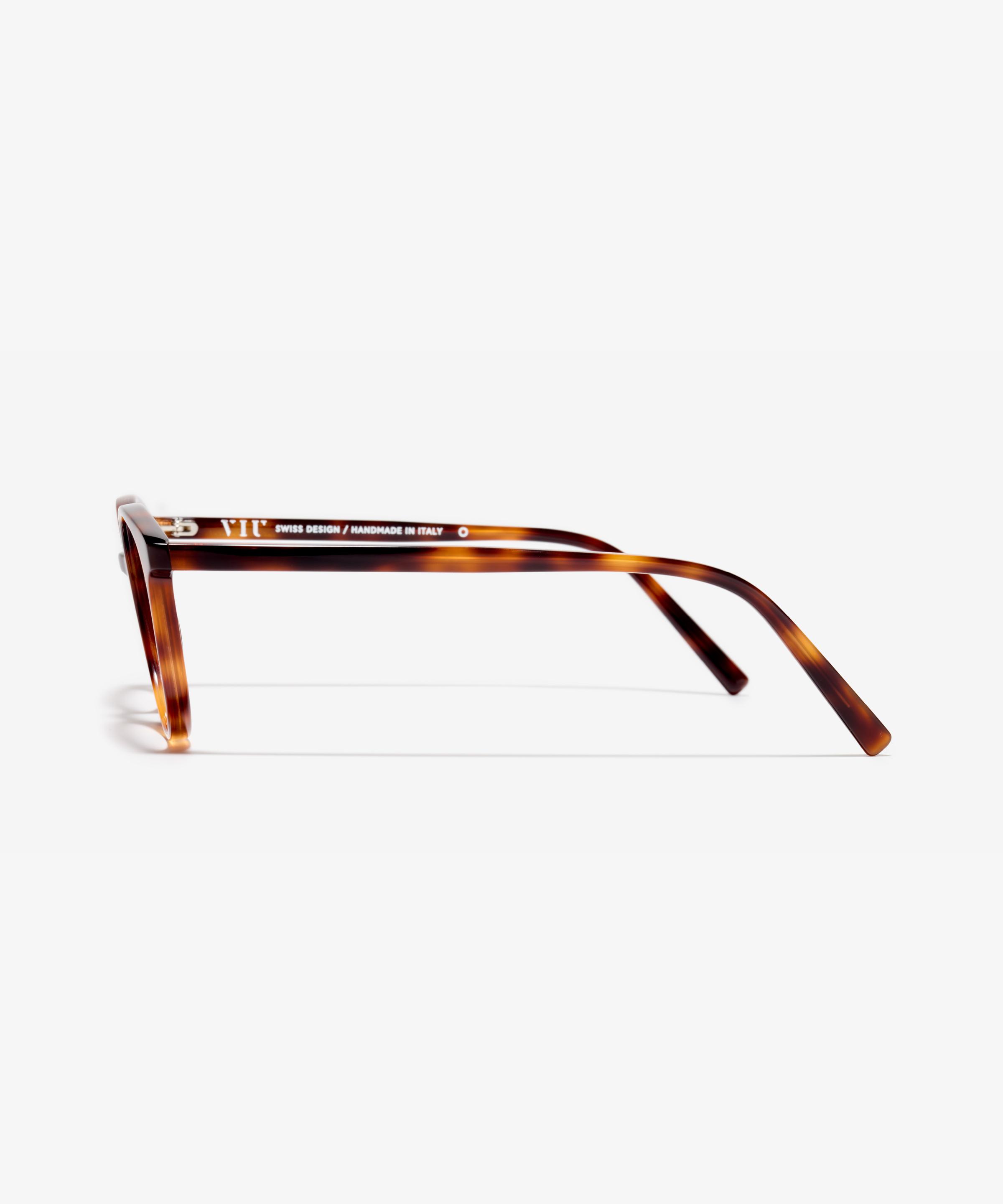 Seite-Bild der Brille The Academic in Farbe Cherrywood und Größe Schmal