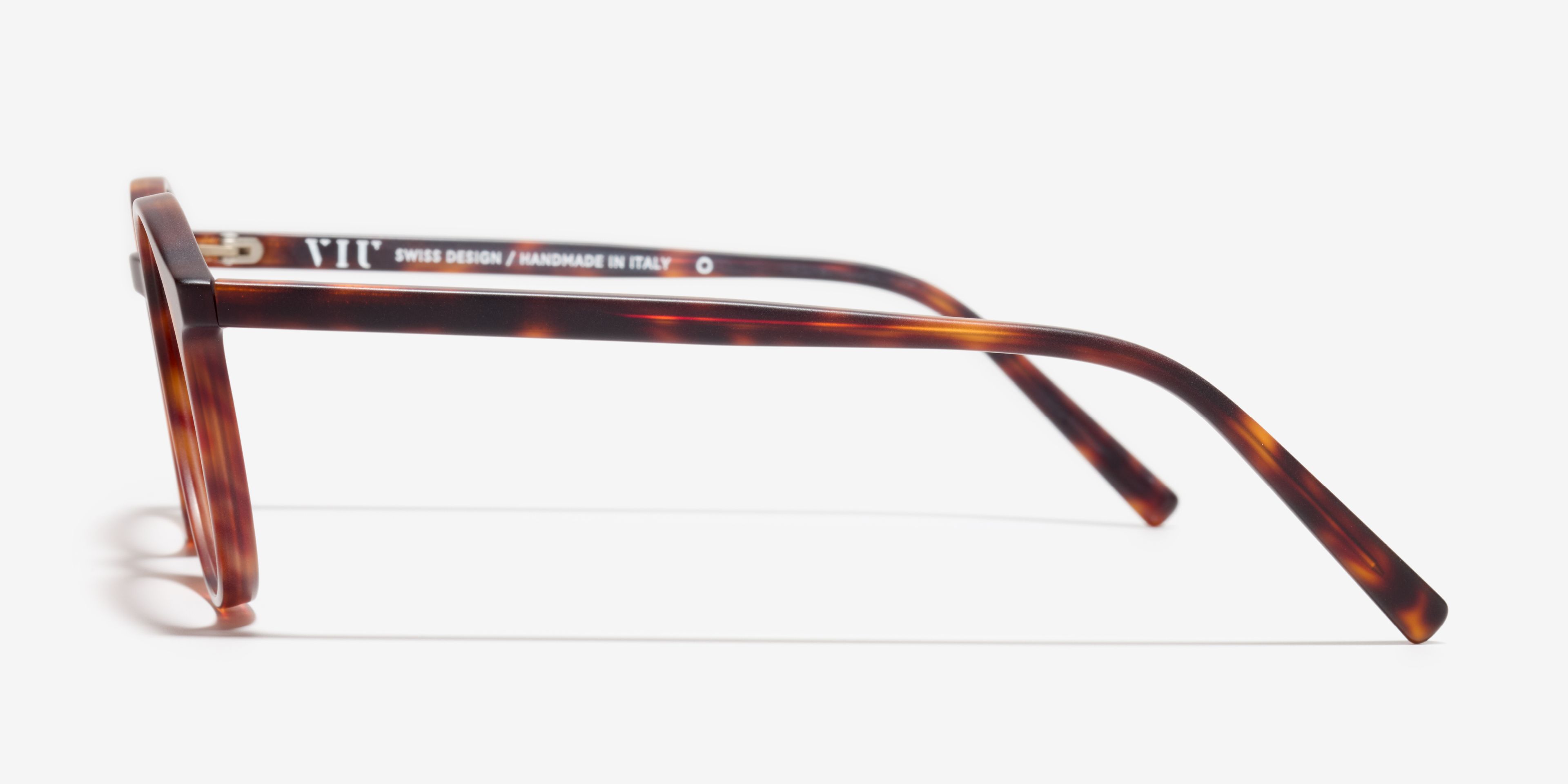 Seite-Bild der Brille The Dapper in Farbe Tortoise und Größe Breit
