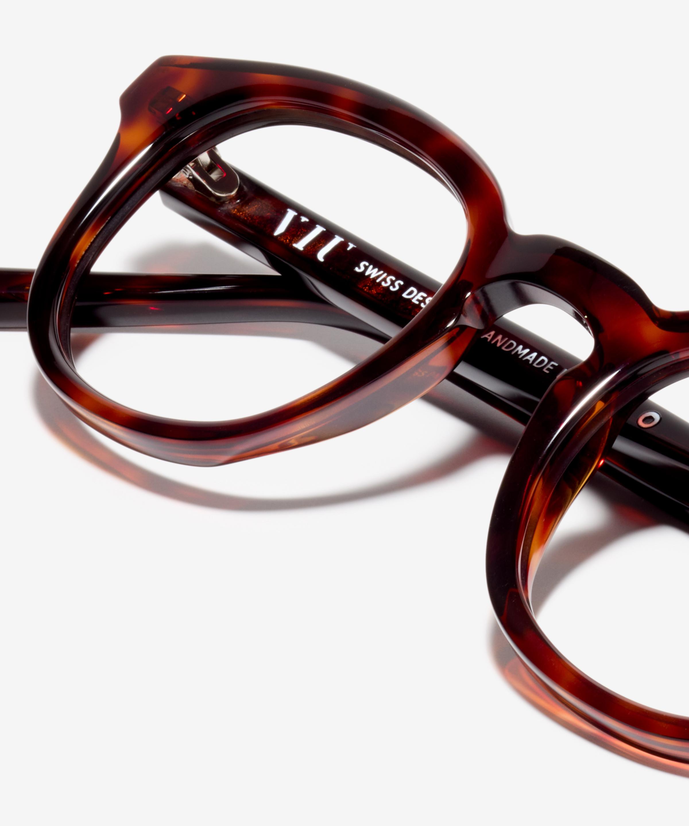 Detail-Bild der Brille The Origin in Farbe Tortoise und Grösse Schmal