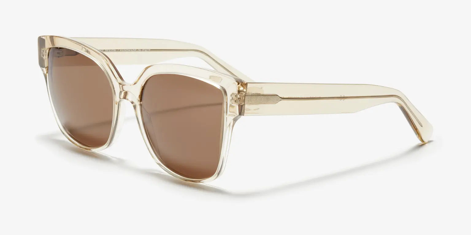 Angle image of the sunglasses The Royal in colour Chardonnay and size Wide