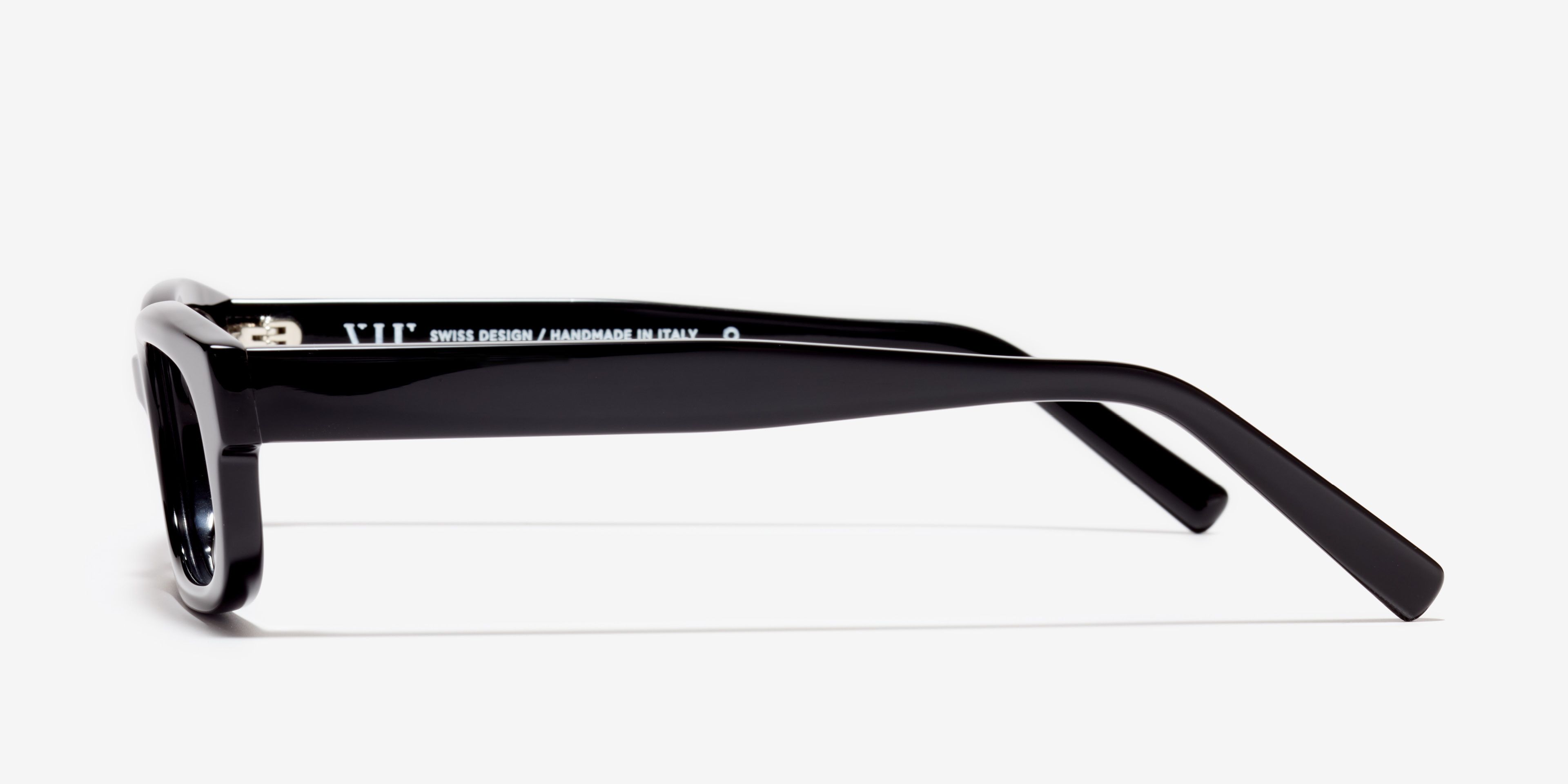 Seite-Bild der Brille The Shameless in Farbe Black und Größe Breit