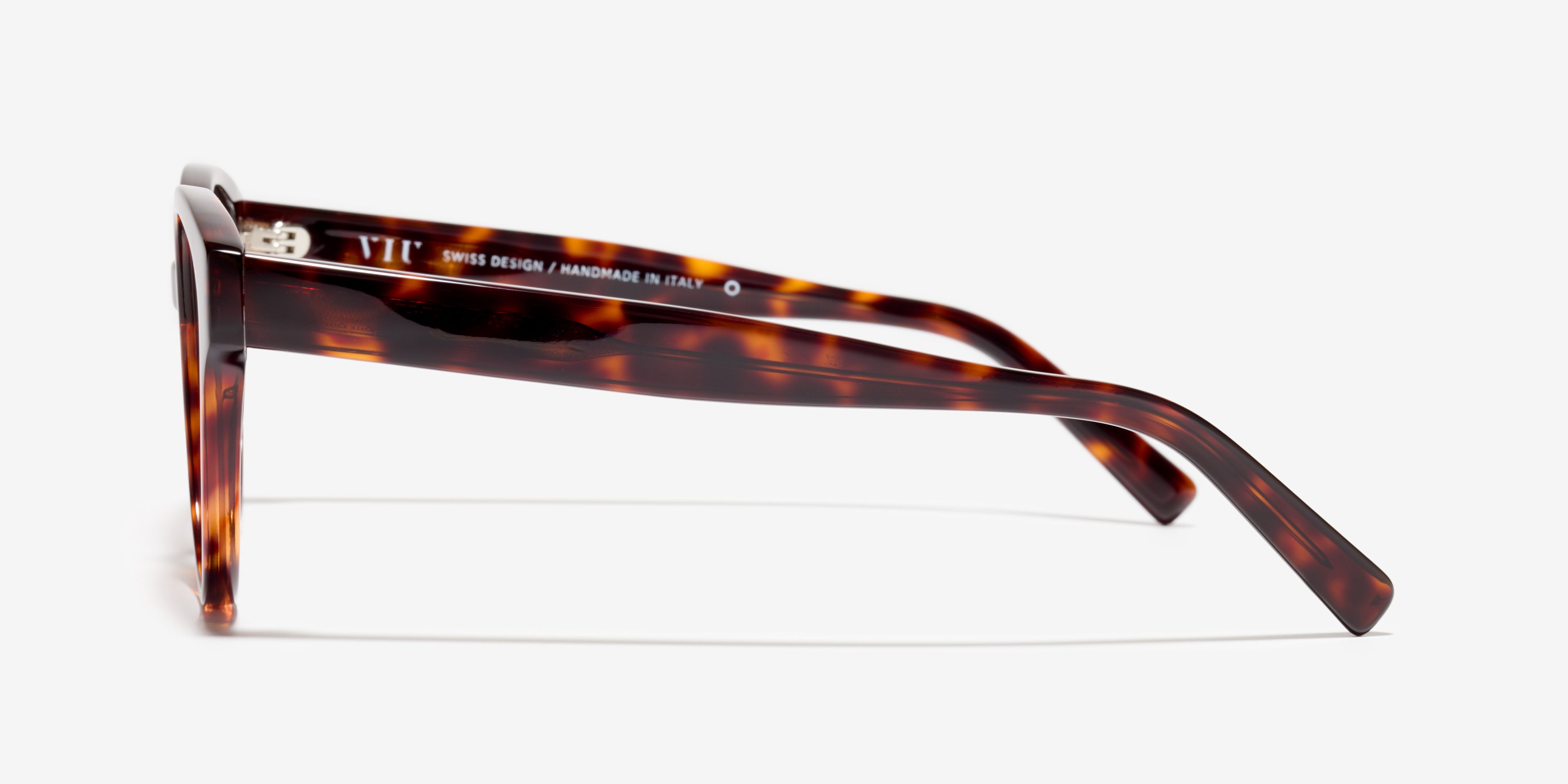 Seite-Bild der Brille The Dazzling in Farbe Tortoise und Grösse Mittel