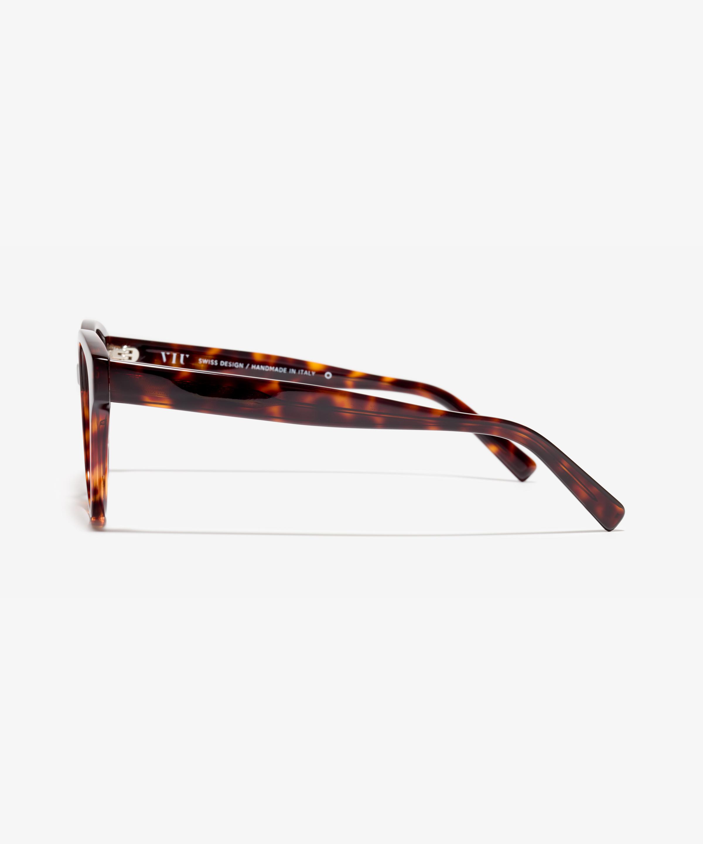 Seite-Bild der Brille The Dazzling in Farbe Tortoise und Grösse Mittel