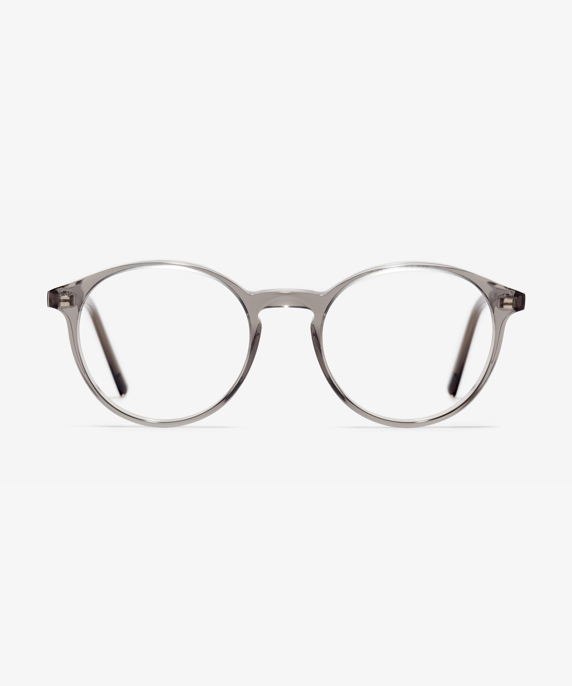 Image Face de la monture The Dapper en couleur Smoke et taille Large