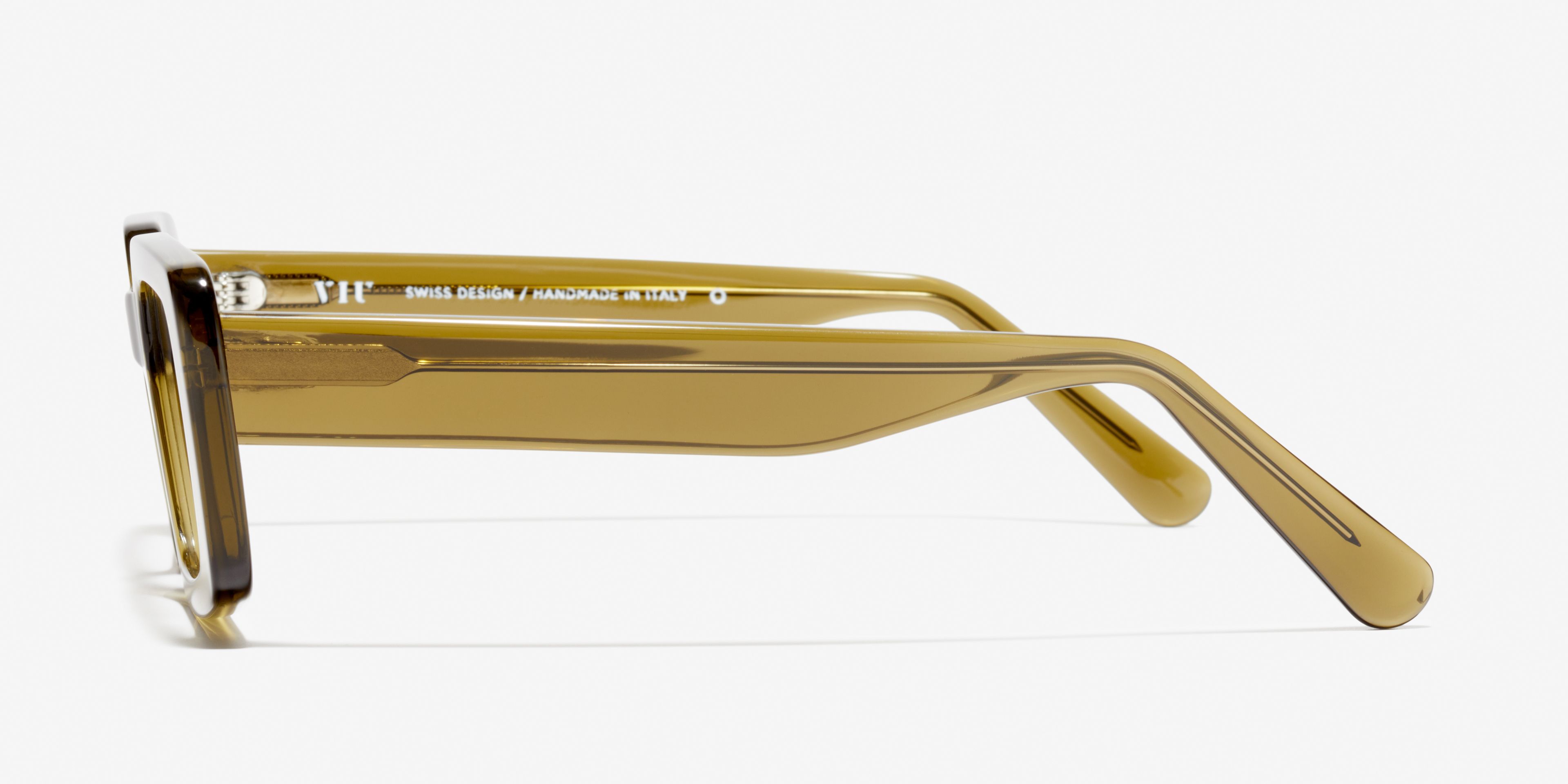 Side image of the frame The Fearless in colour Olive Green and size Wide