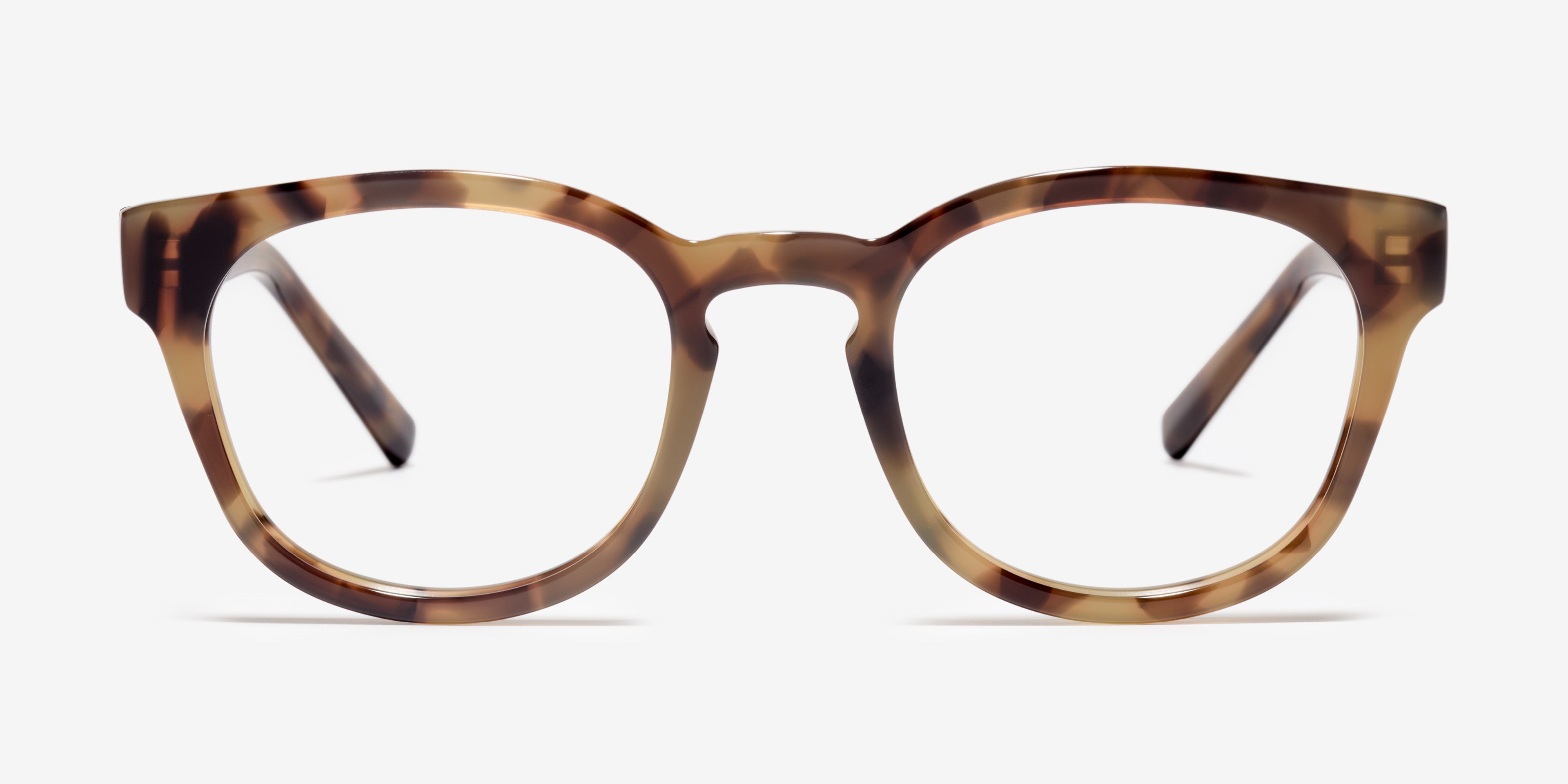 Image Face de la monture The Gambit en couleur Olive Havana et taille Large