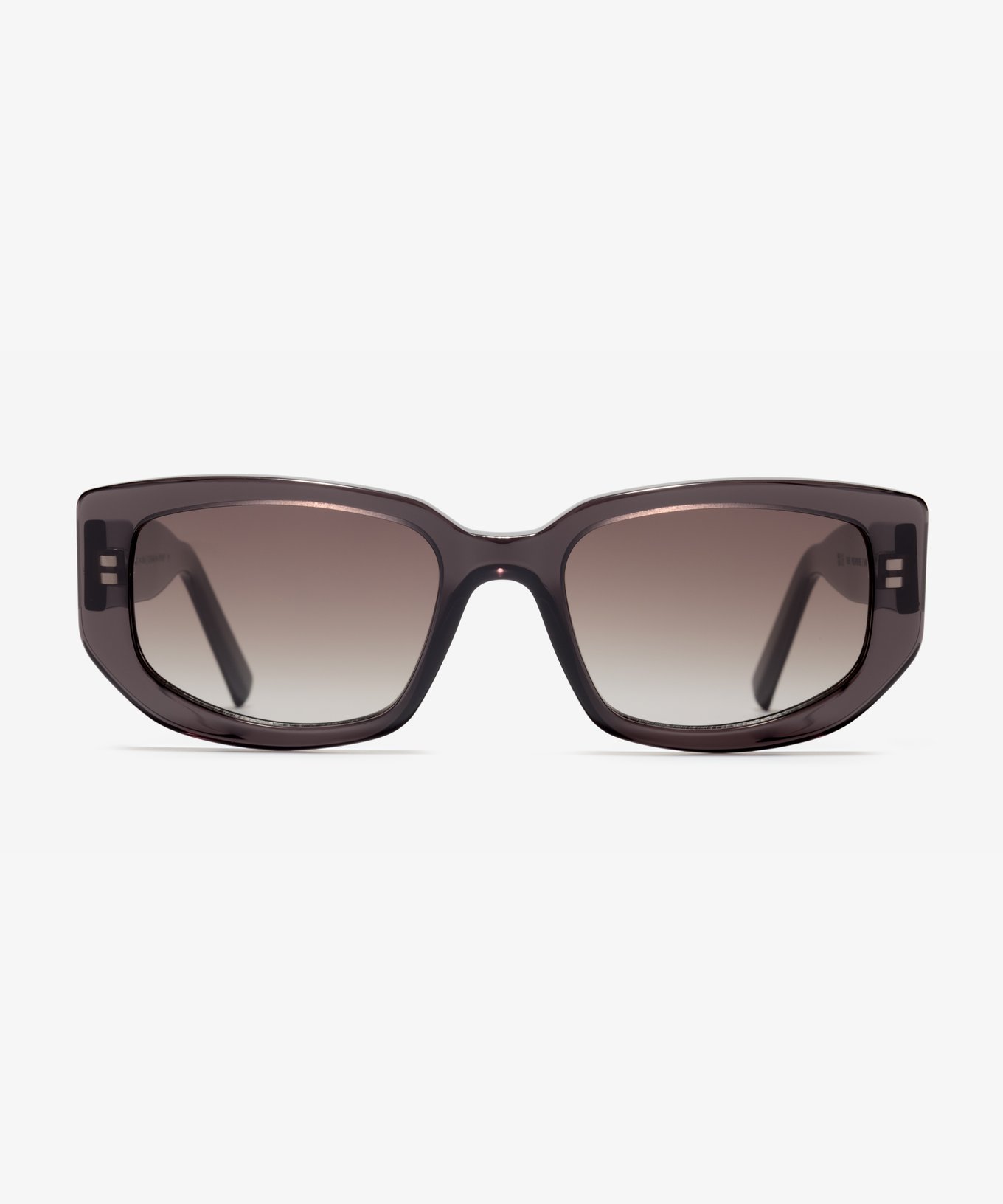 Front-Bild der Sonnenbrille The Premiere in Farbe Black Transparent und Größe Breit