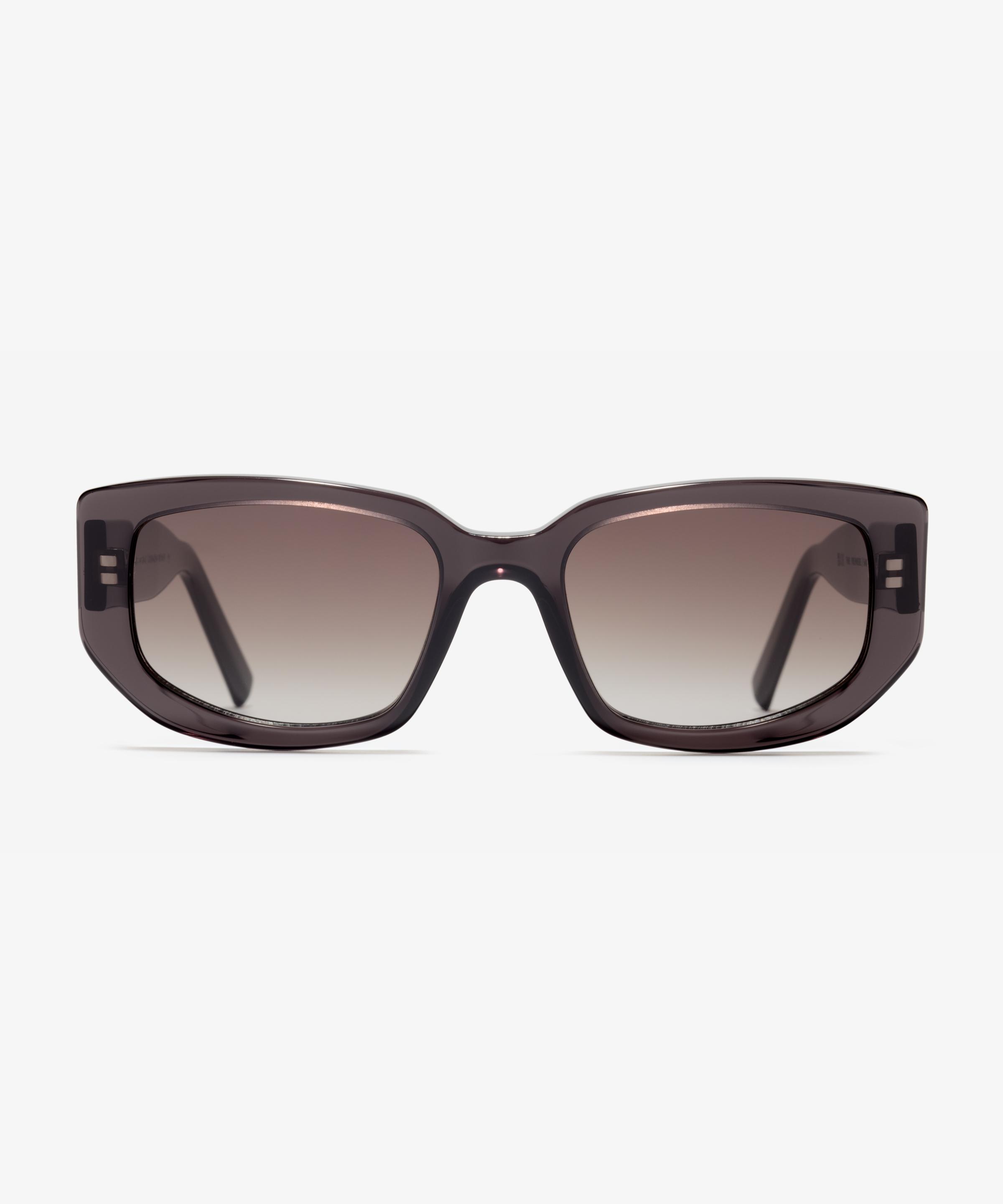 Front-Bild der Sonnenbrille The Premiere in Farbe Black Transparent und Größe Breit