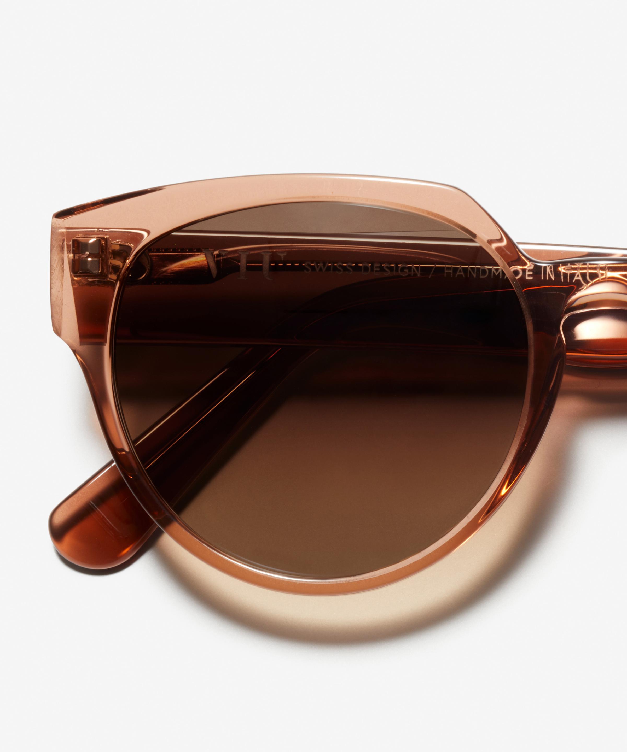 Detail image of the sunglasses The Chic in colour Rose Tan and size Medium