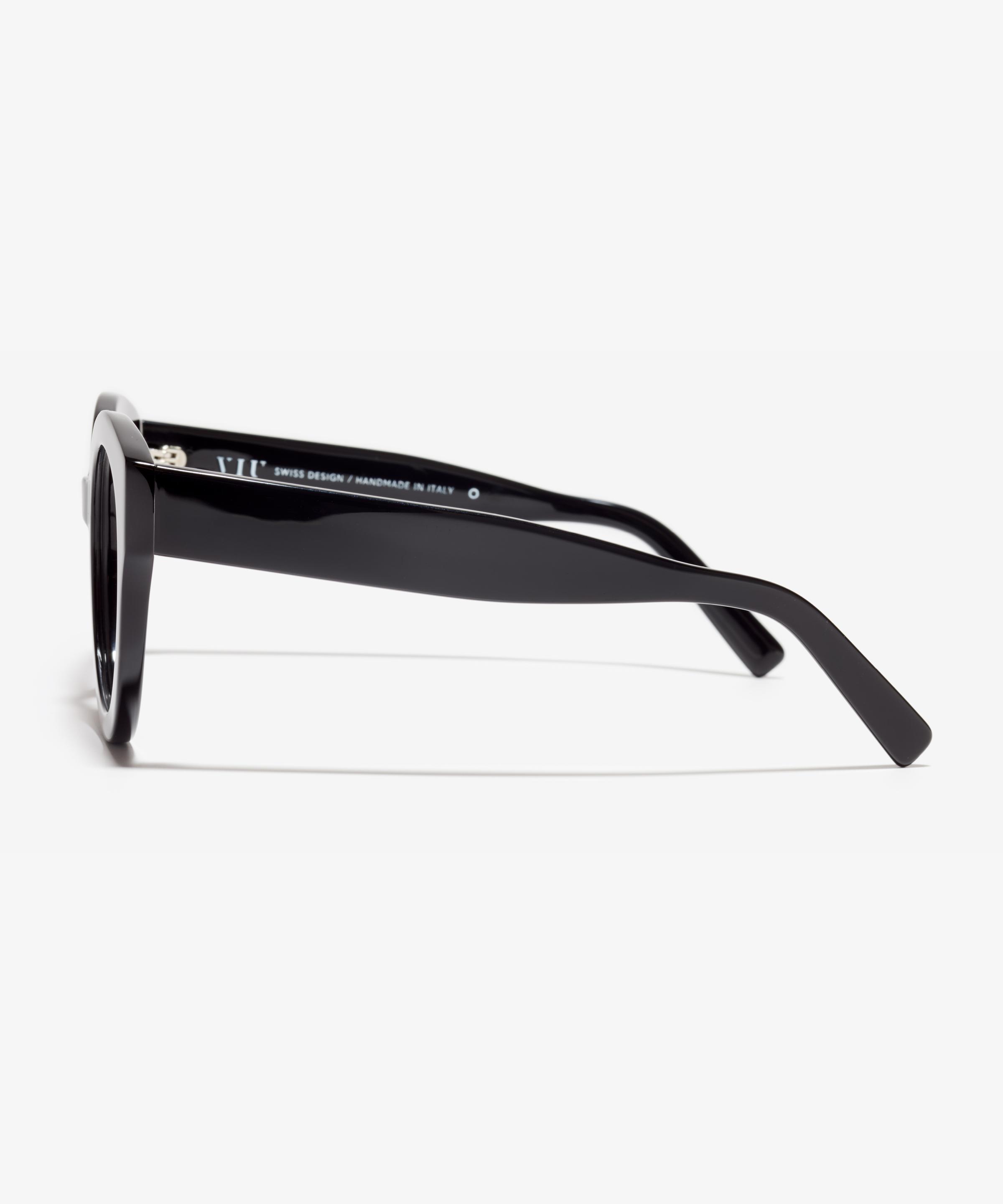 Seite-Bild der Brille The Mindful in Farbe Black und Größe Breit