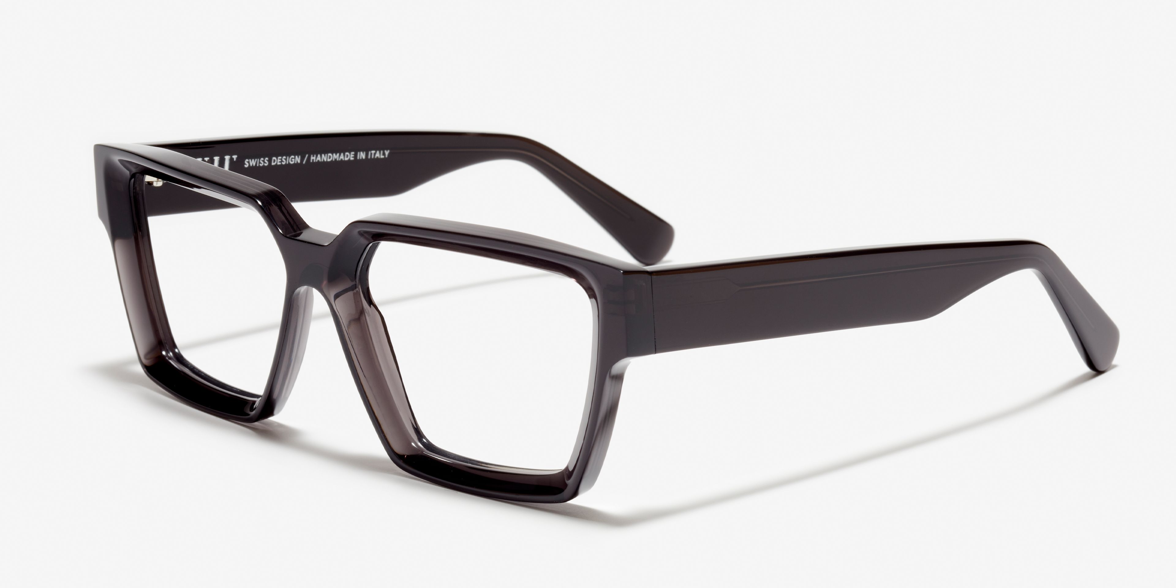 Angle image of the frame The Savage in colour Black Transparent and size Wide