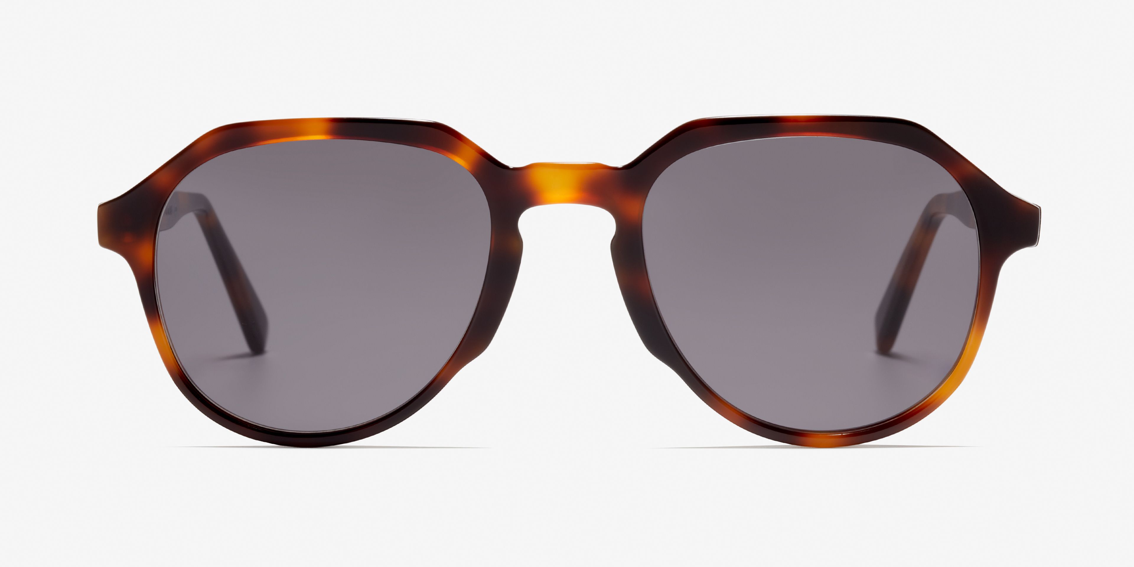 Image Face de la paire de lunettes de soleil The Eccentric en couleur Cherrywood et taille Large