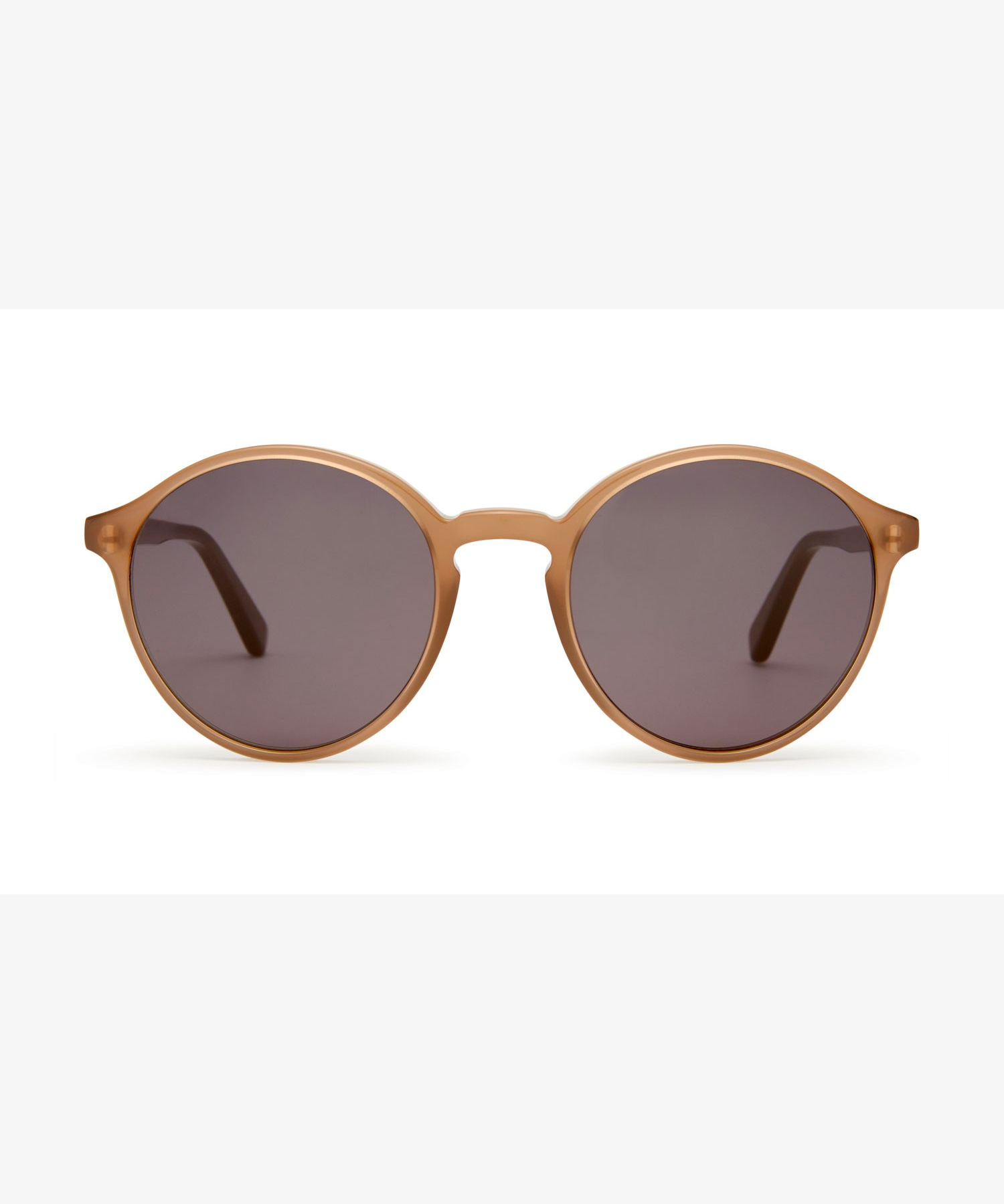 Front-Bild der Sonnenbrille The Classic II in Farbe Taupe und Größe Schmal