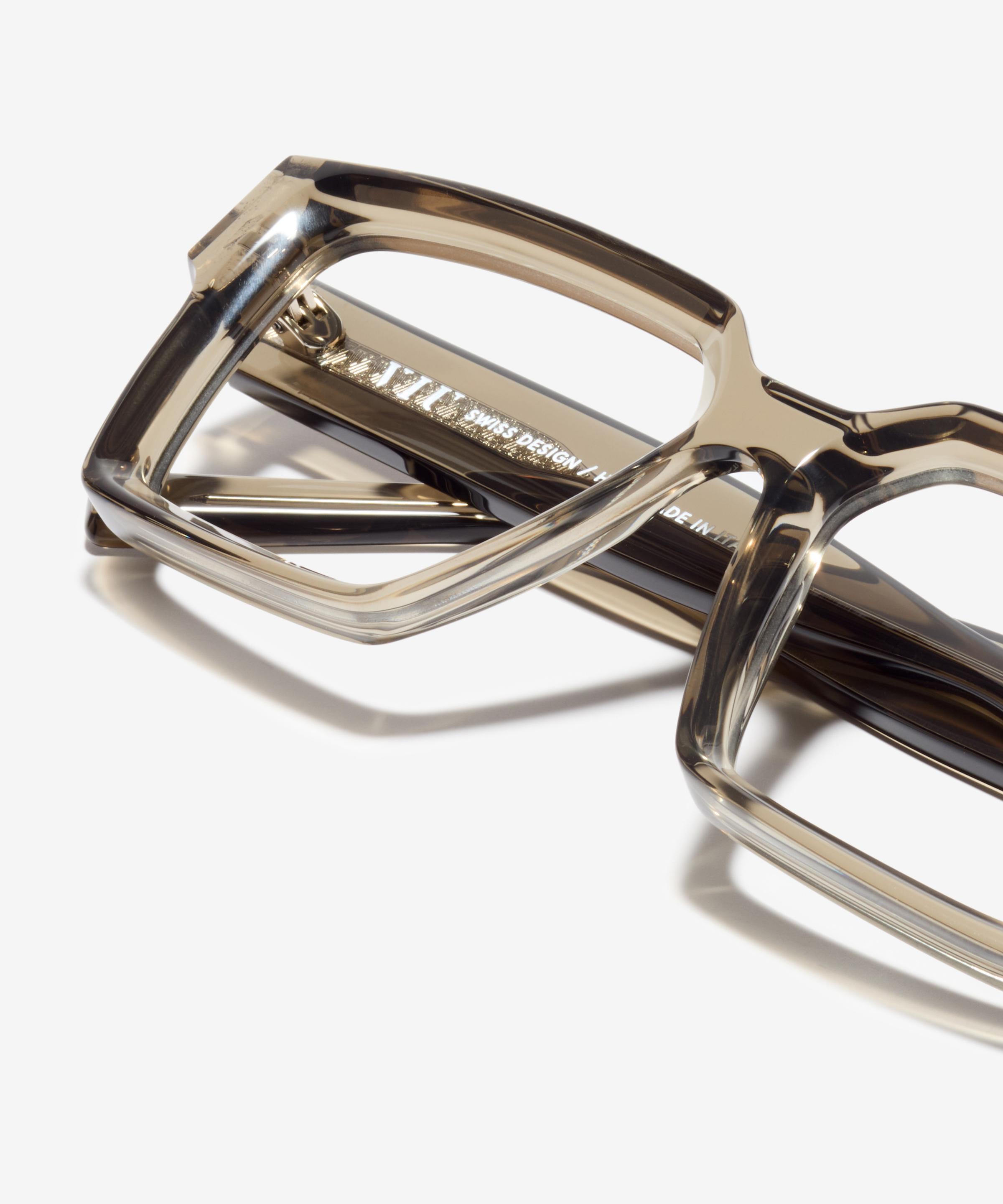 Seite-Bild der Brille The Savage in Farbe Light Khaki und Größe Breit