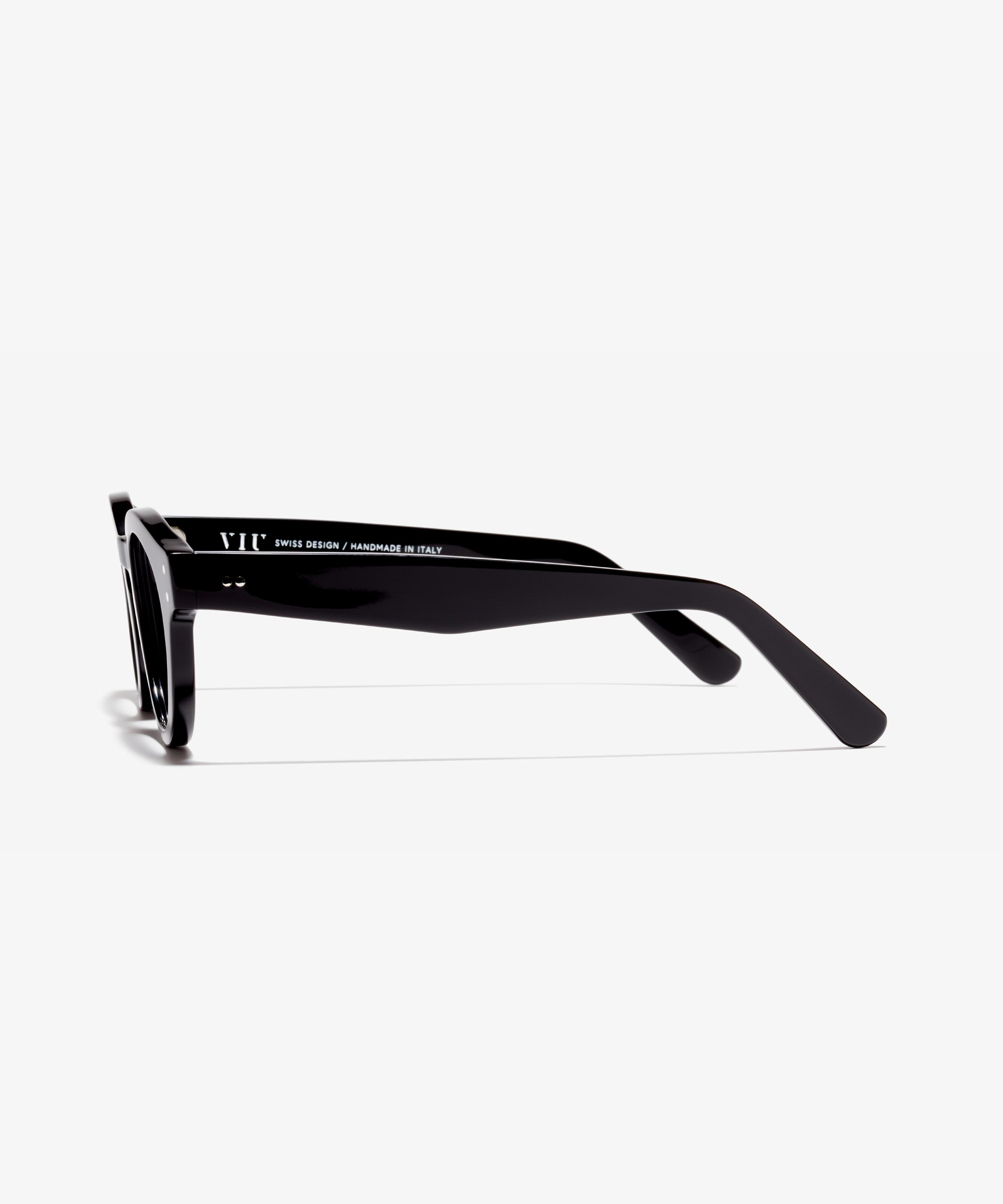 Side image of the frame The Poppy in colour Black and size Medium