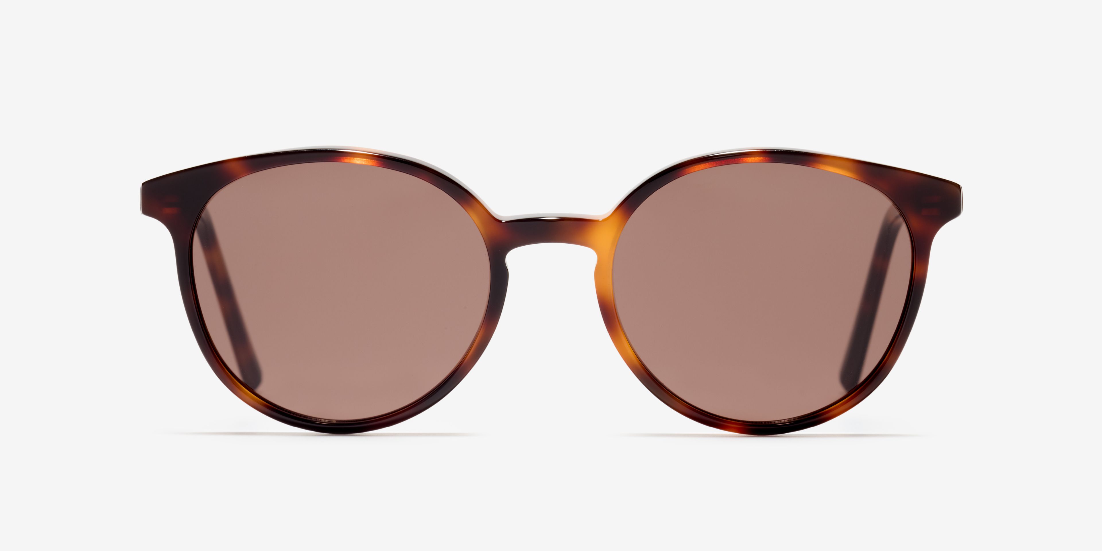 Front image of the sunglasses The Academic in colour Cherrywood and size Narrow
