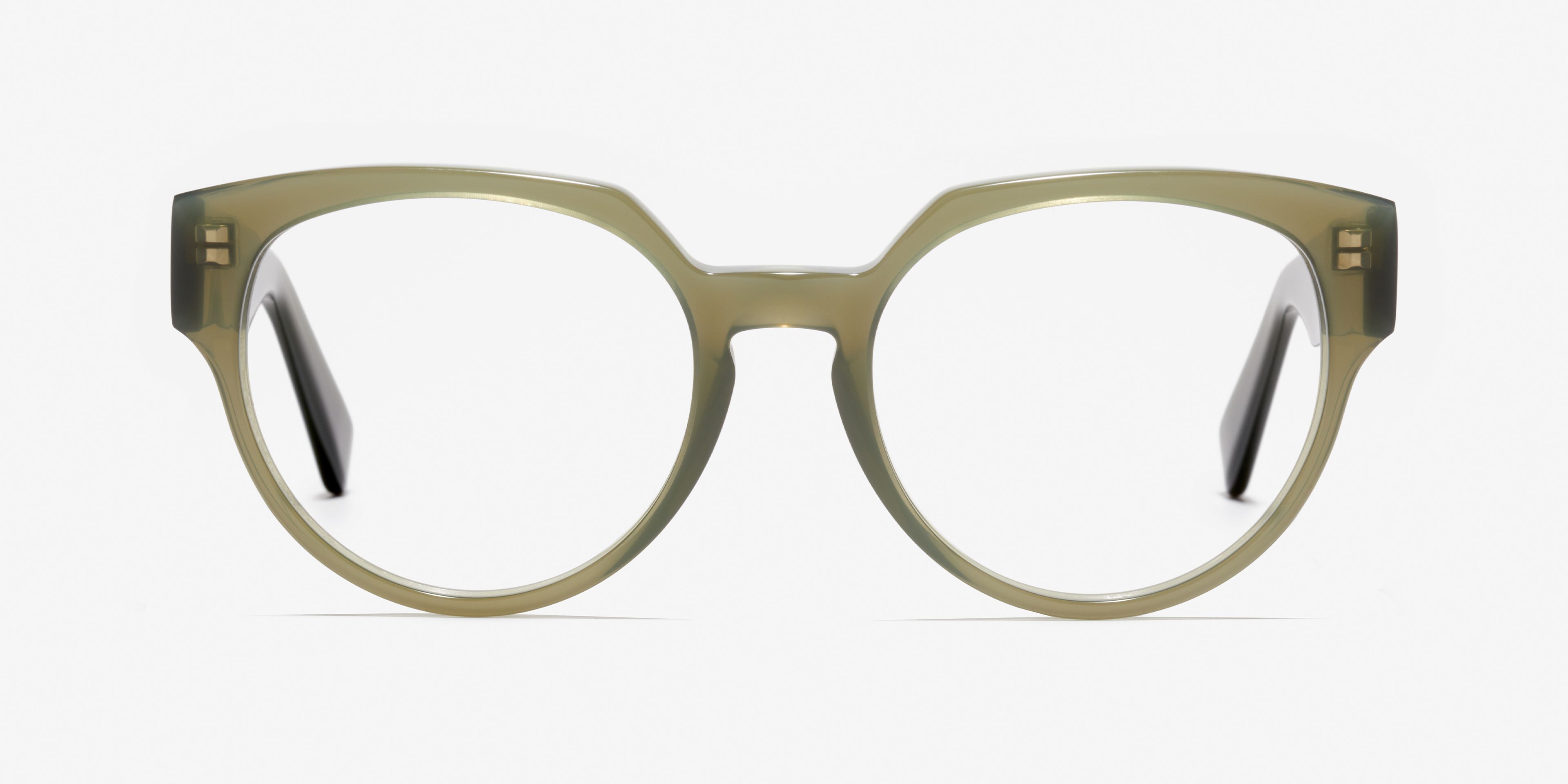 Front-Bild der Brille The Chic in Farbe Milky Green und Größe Mittel