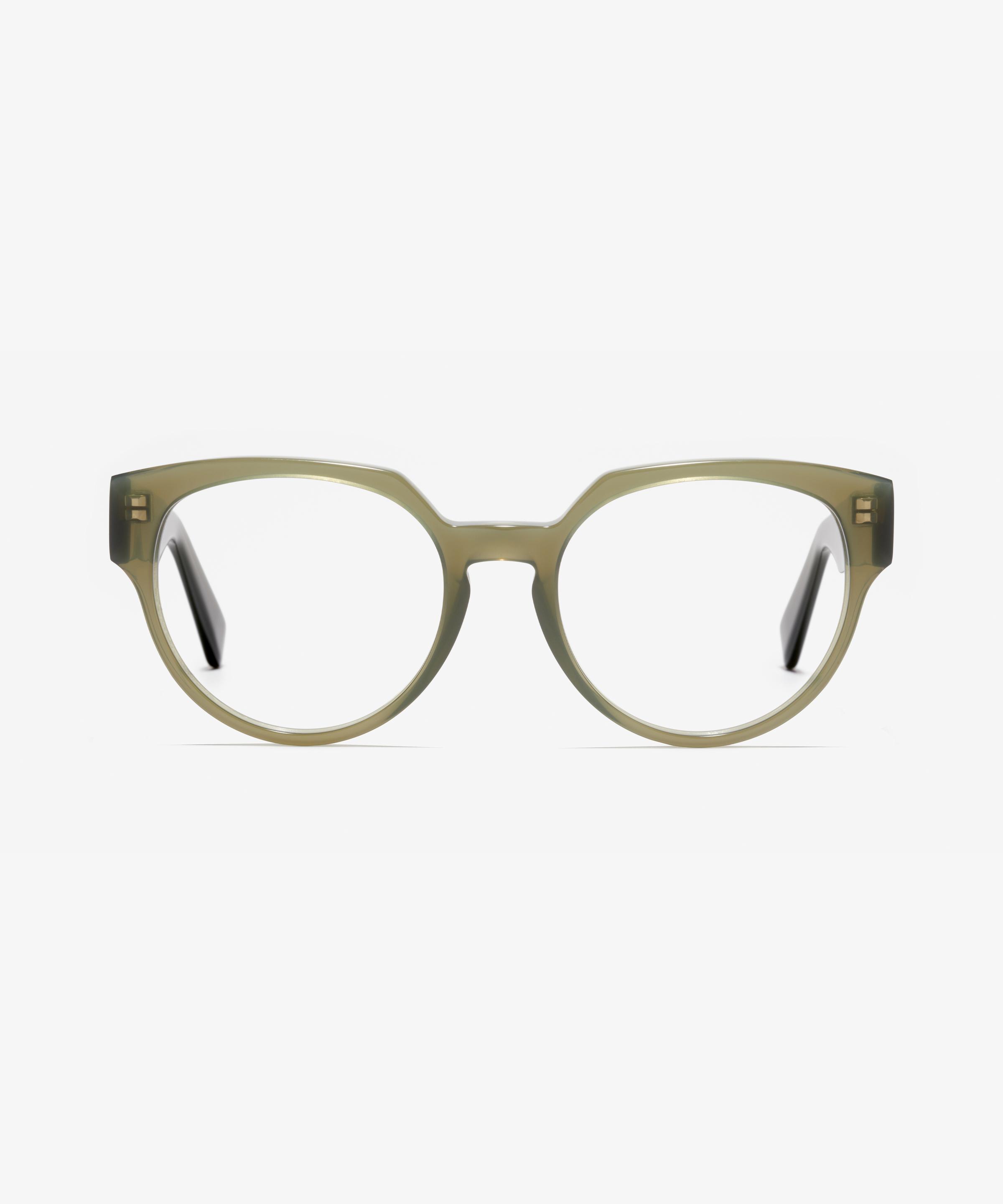 Front-Bild der Brille The Chic in Farbe Milky Green und Größe Mittel