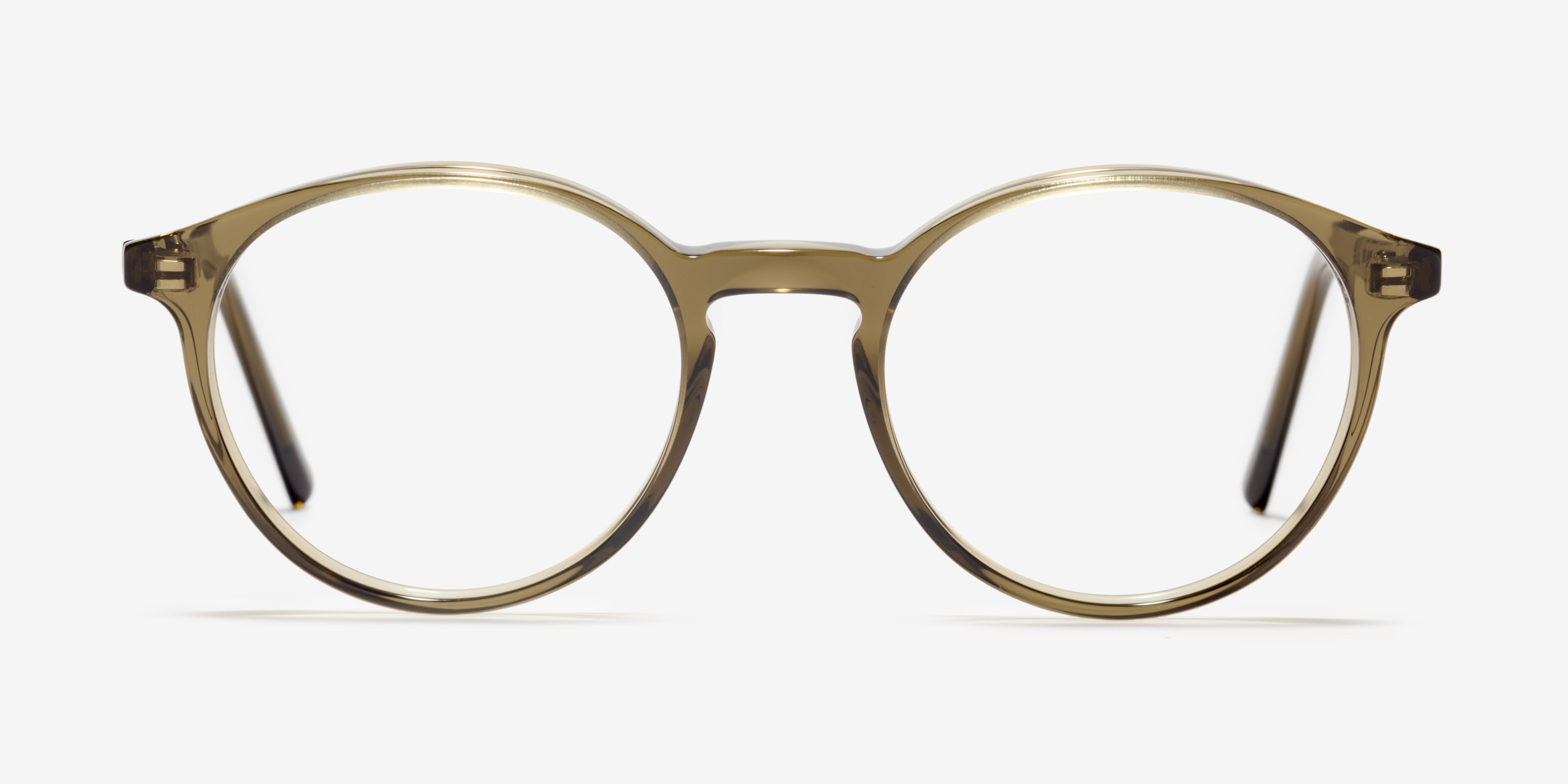 Front-Bild der Brille The Dapper in Farbe Khaki und Größe Breit