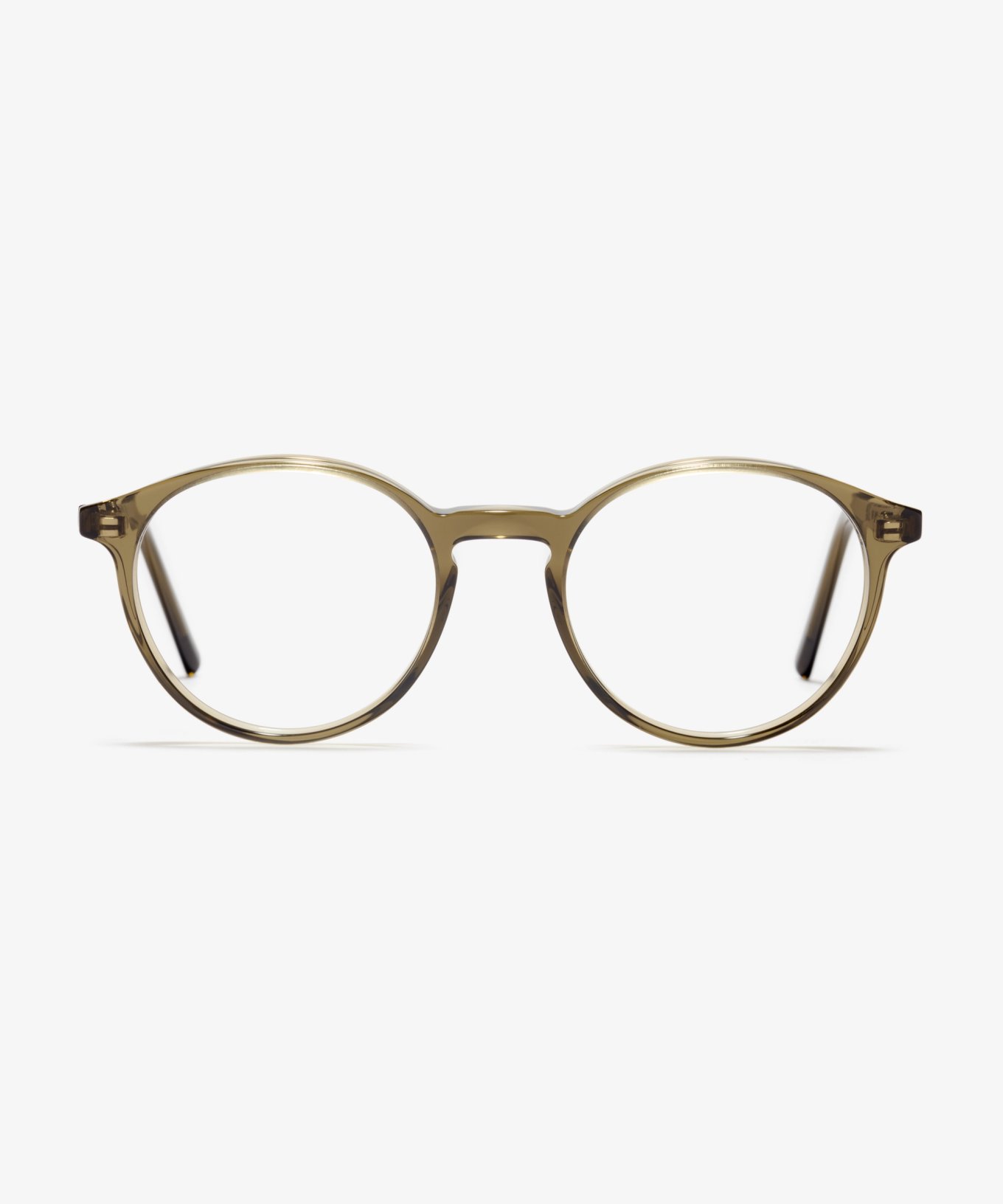 Front-Bild der Brille The Dapper in Farbe Khaki und Größe Breit