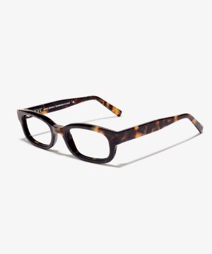 Angle image of the frame The Shameless in colour Amber Tortoise and size Wide