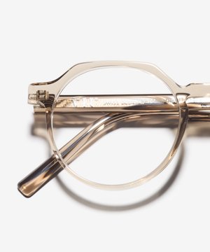 Detail-Bild der Brille The Cultivated in Farbe Stone Grey Transparent und Grösse Mittel