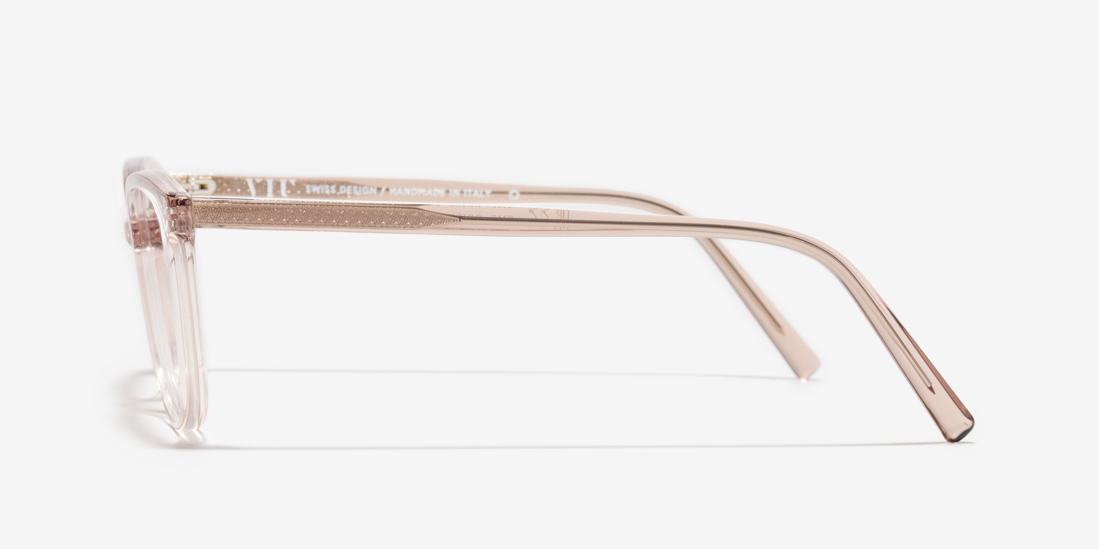 Side image of the frame The Brisk in colour Pale Brown and size Medium