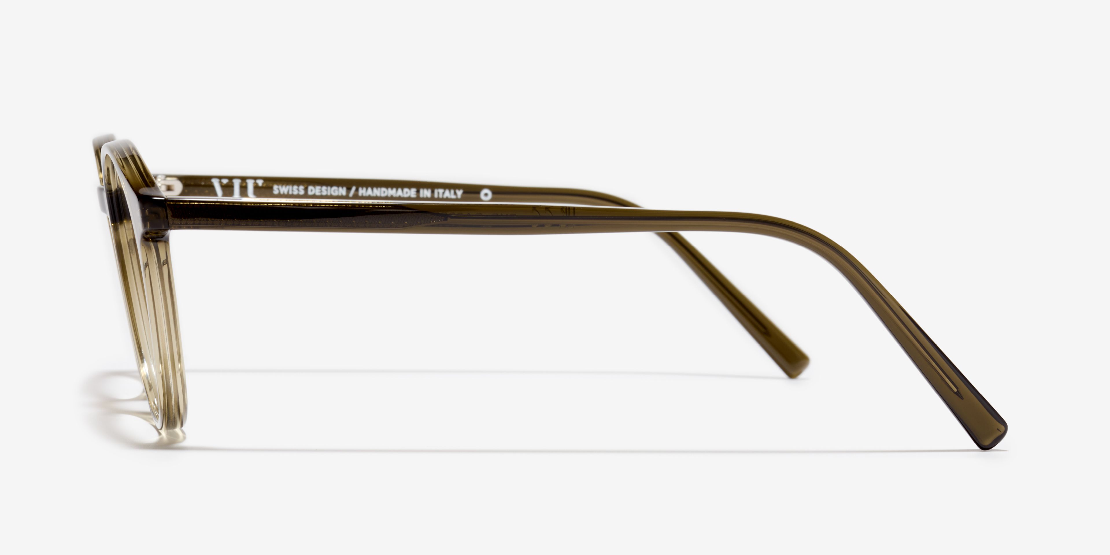 Seite-Bild der Brille The Dapper in Farbe Khaki und Größe Breit