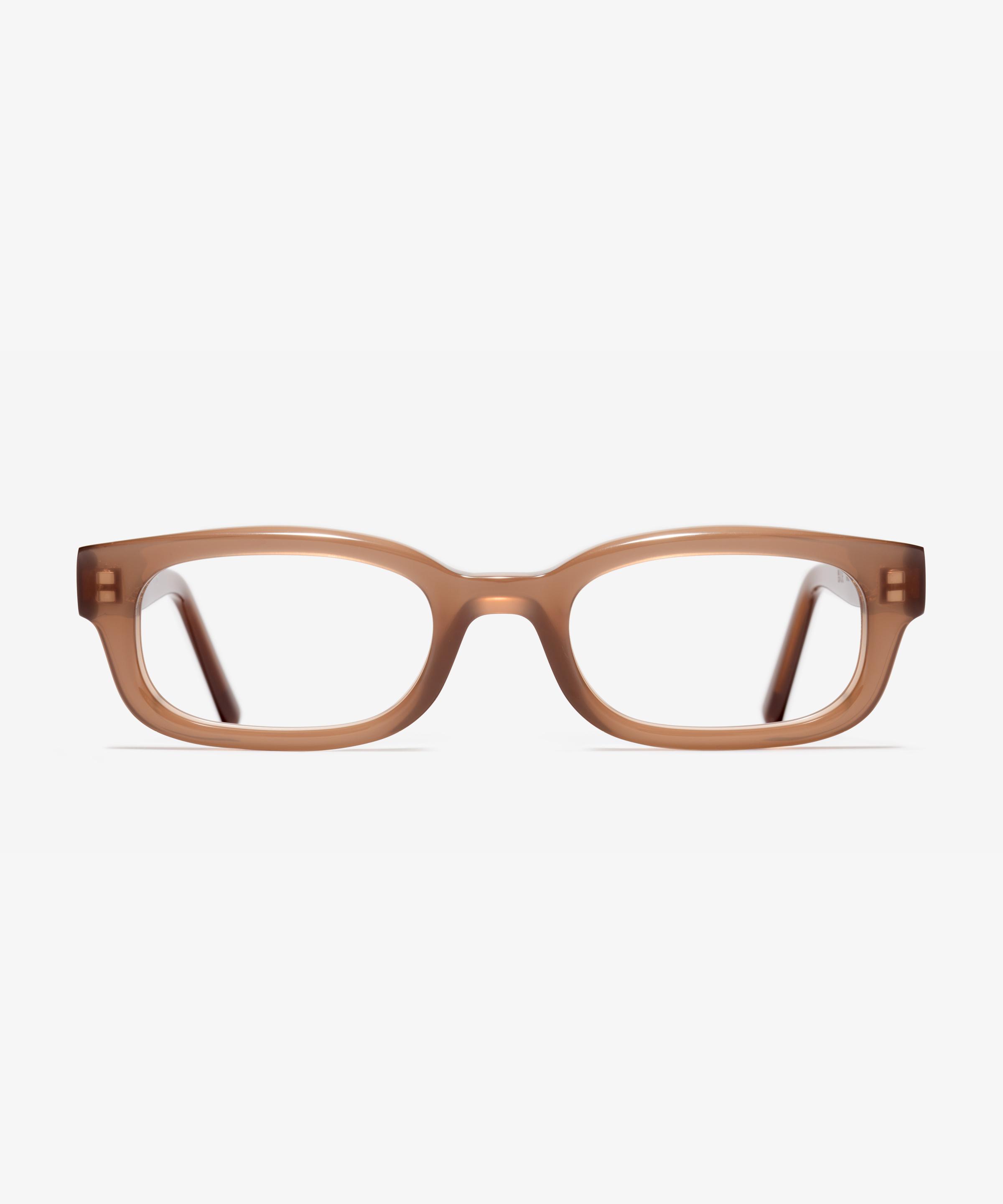 Front-Bild der Brille The Shameless in Farbe Milky Mocha und Größe Breit