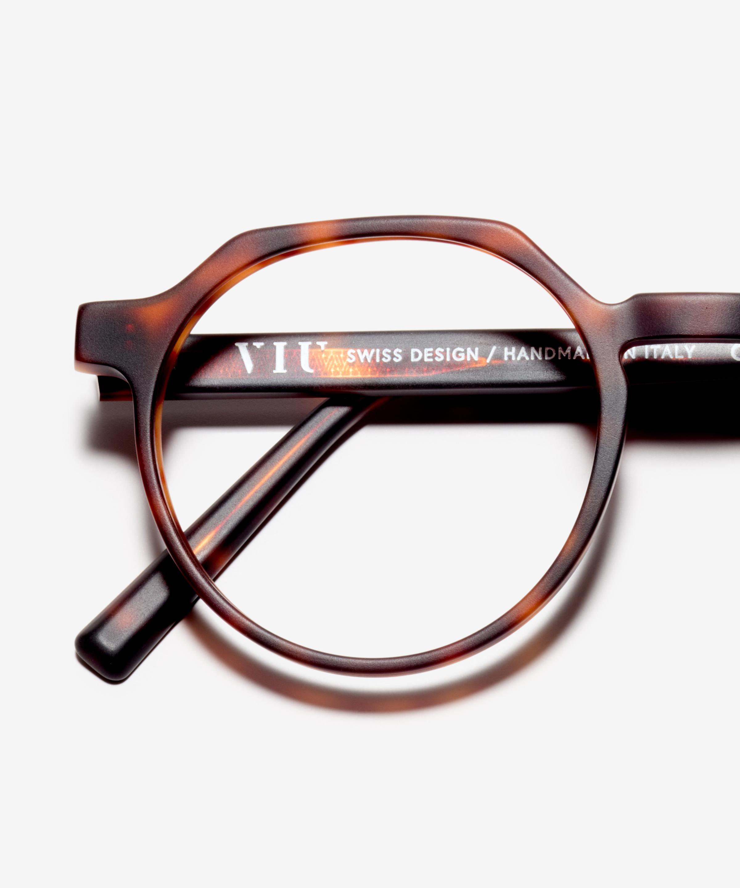 Detail image of the frame The Cultivated in colour Tortoise and size Medium