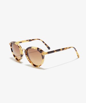 Schräg-Bild der Sonnenbrille The Author in Farbe Gold Tortoise und Größe Mittel