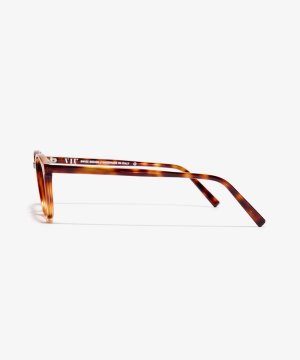 Seite-Bild der Brille The Contemporary in Farbe Oak Havana und Größe Schmal