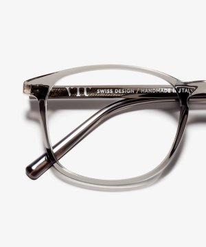 Detail image of the frame The Polished in colour Smoke and size Wide