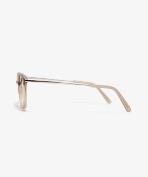 Seite-Bild der Brille The Academic in Farbe Ash Brown und Größe Schmal