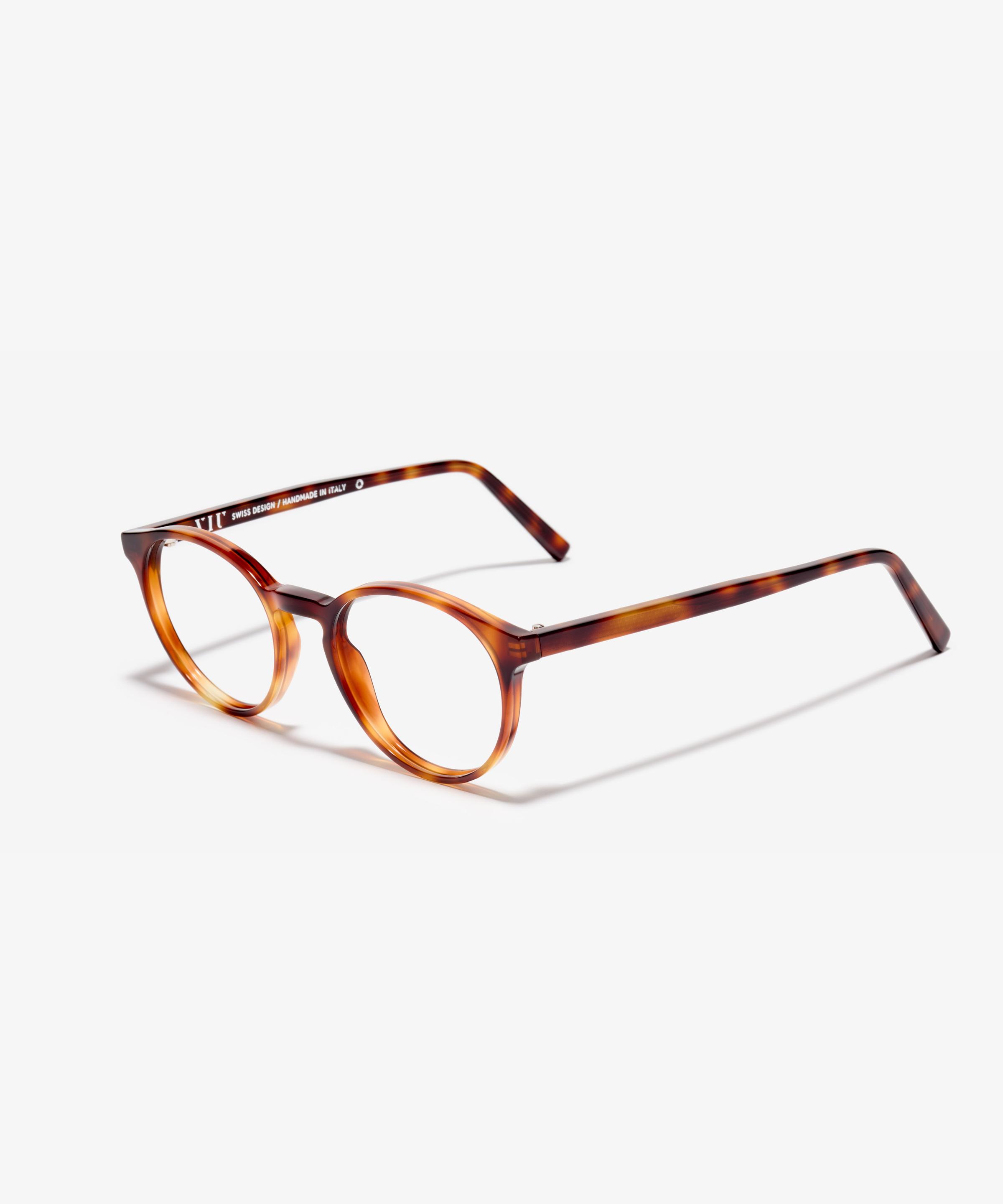 Image Angle de la monture The Contemporary en couleur Oak Havana et taille Étroit