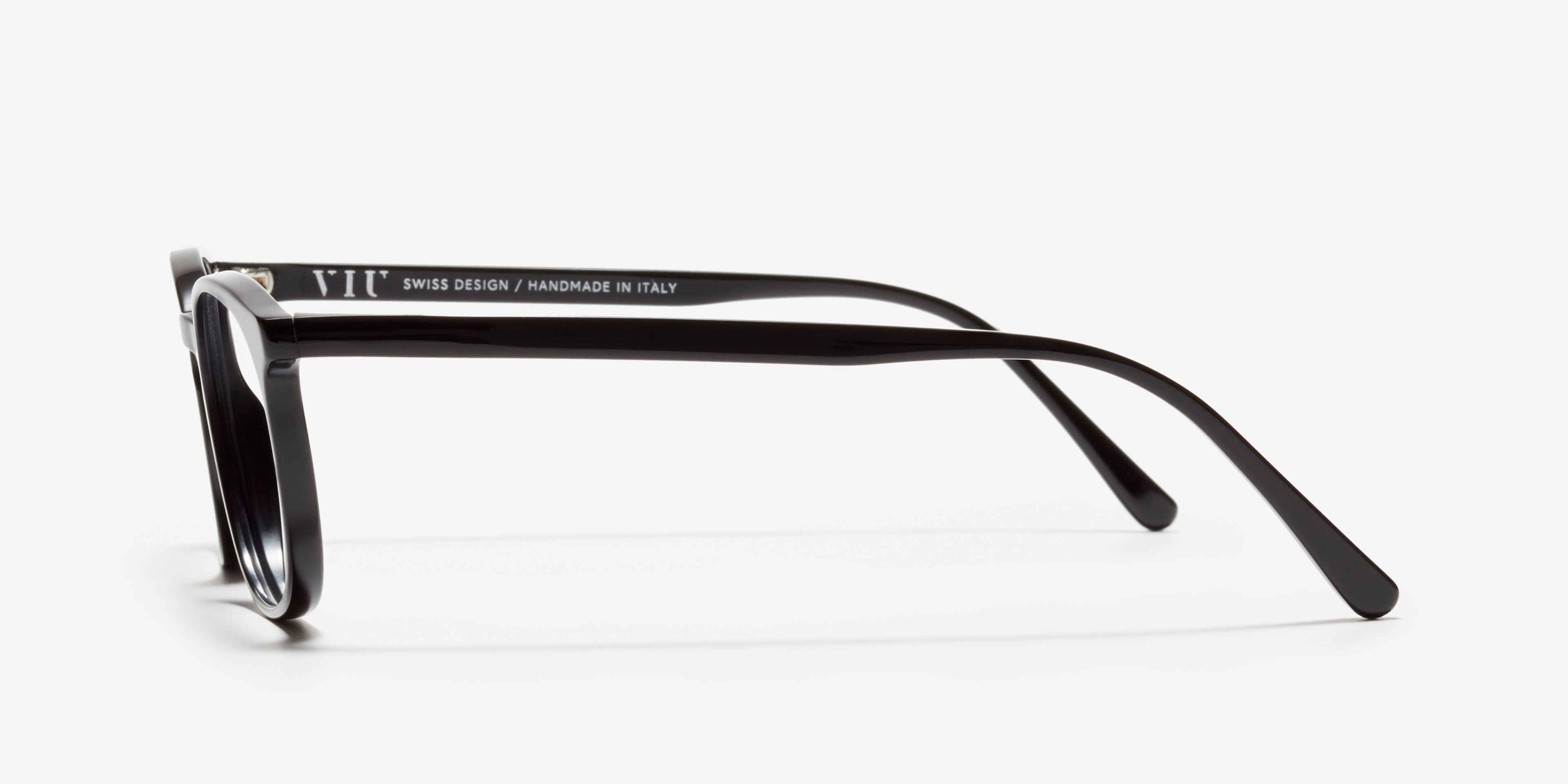 Side image of the frame The Neat in colour Black and size Narrow